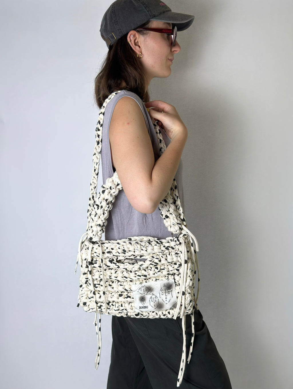 MODUL Terrazzo | handgehäkelte Tasche aus Recyclinggarn