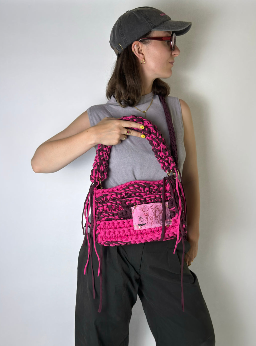 MODUL Velvet | handgehäkelte Tasche aus Recyclinggarn
