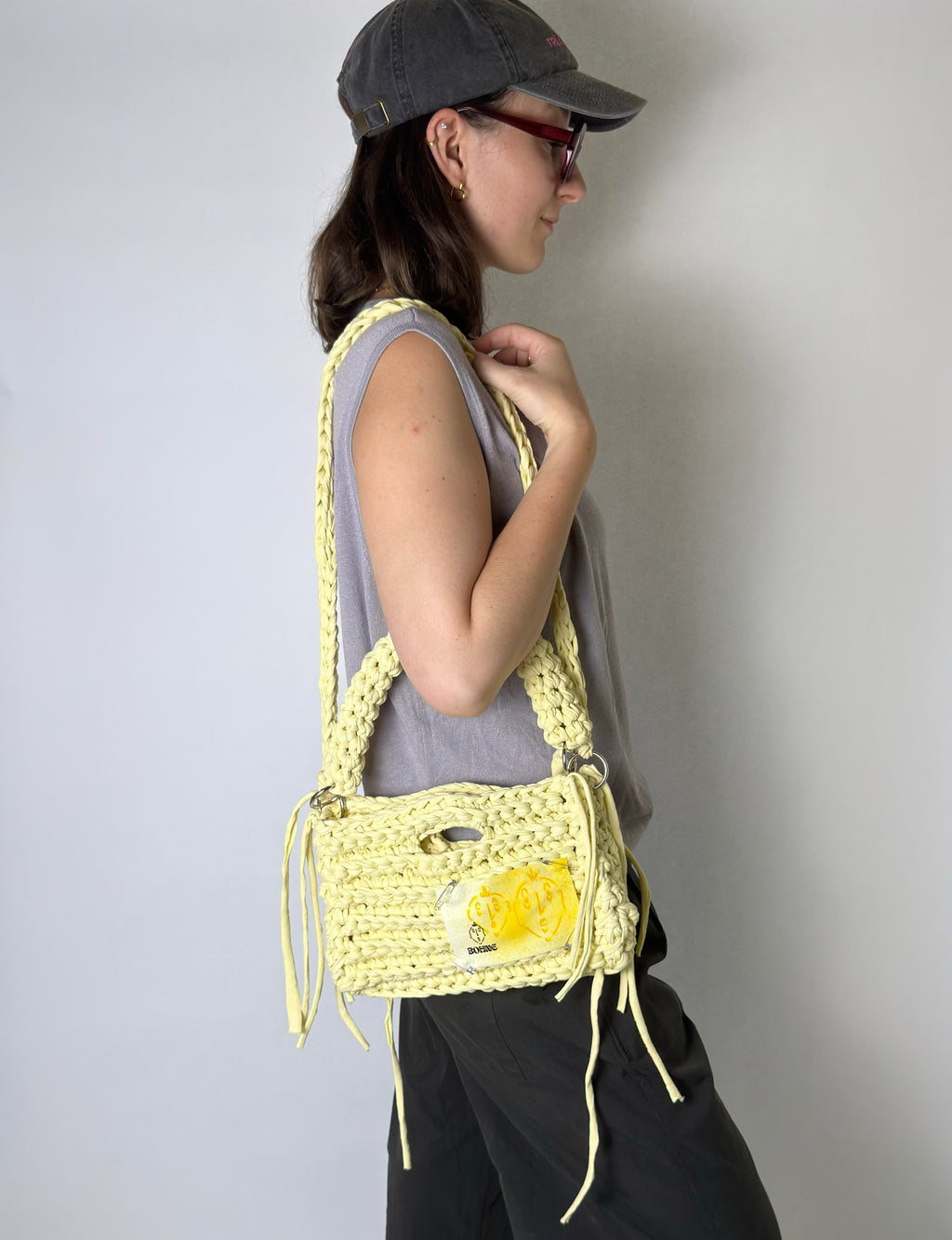 MODUL Butter | handgehäkelte Tasche aus Recyclinggarn