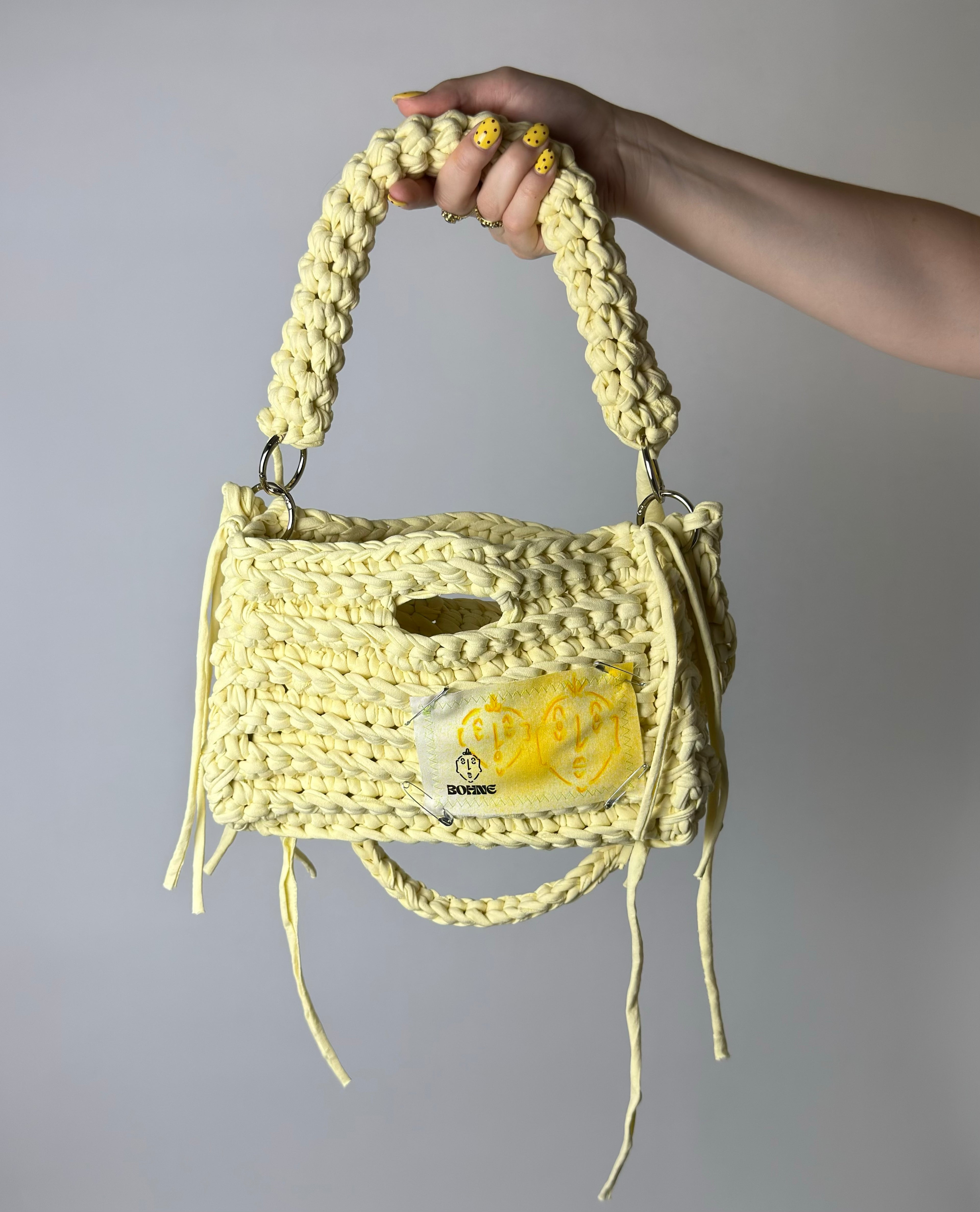 MODUL Butter | handgehäkelte Tasche aus Recyclinggarn