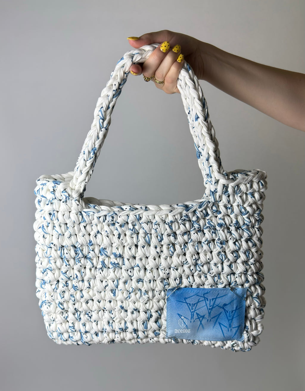 TOTE Santorini | handgehäkelte Tasche aus Recyclinggarn