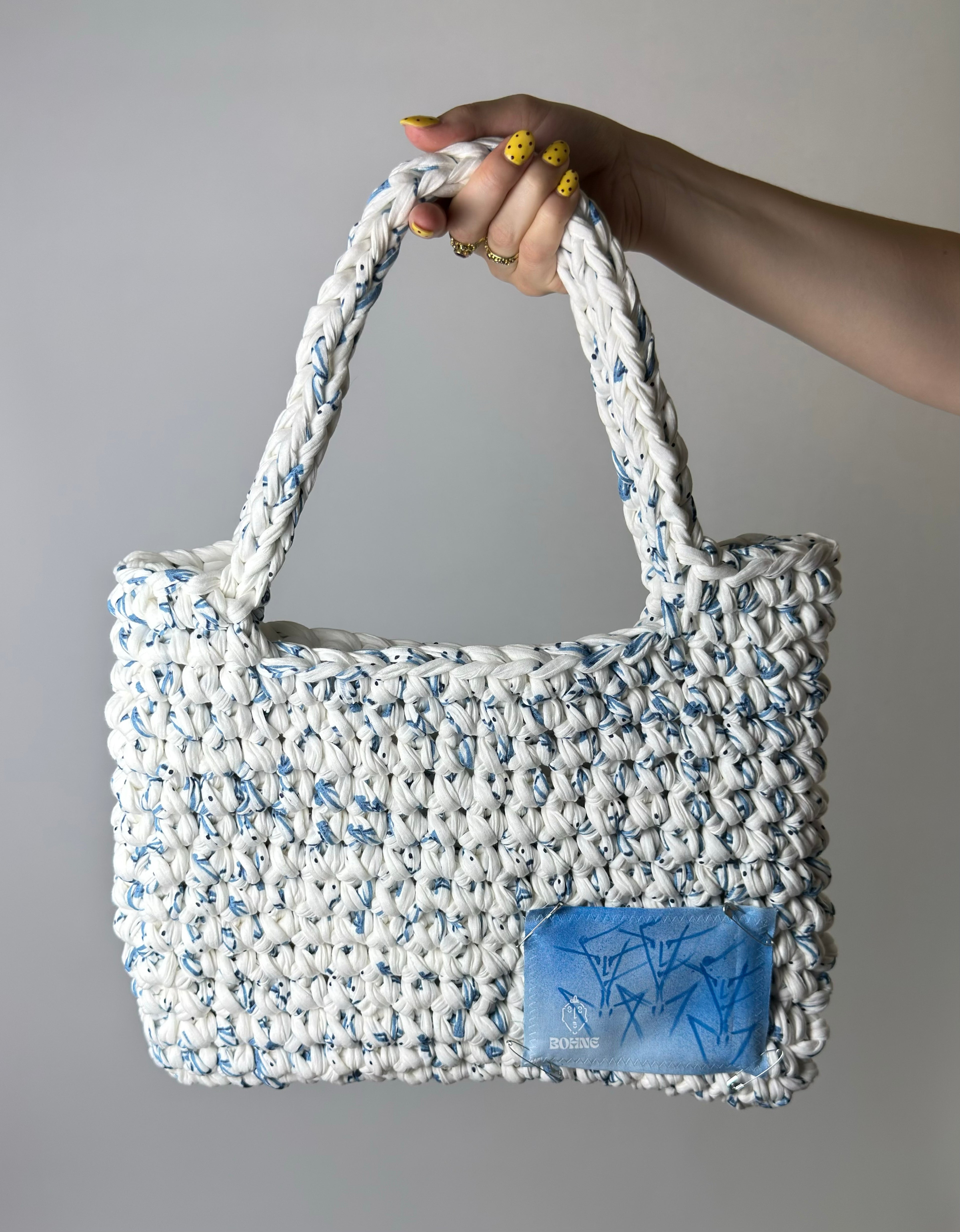 TOTE Santorini | handgehäkelte Tasche aus Recyclinggarn