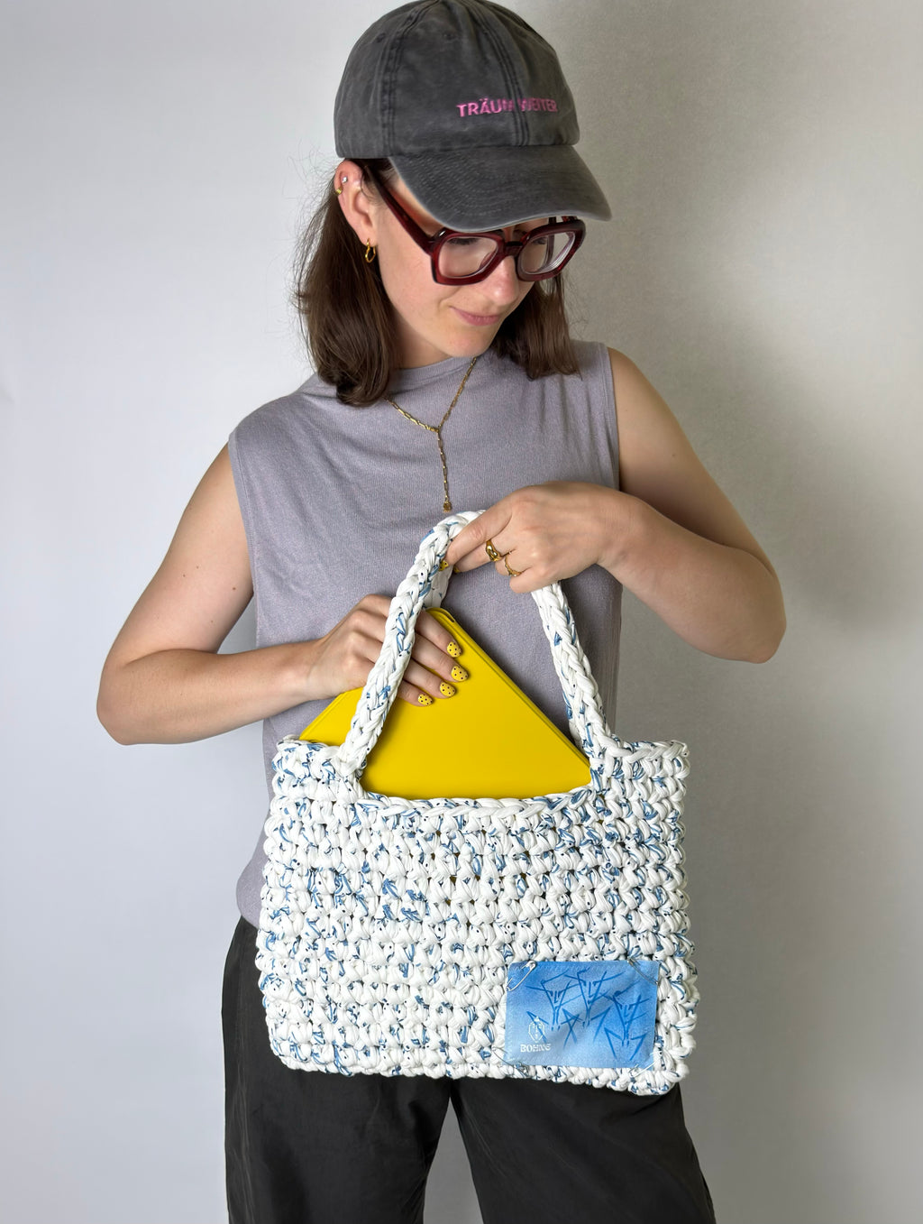 TOTE Santorini | handgehäkelte Tasche aus Recyclinggarn