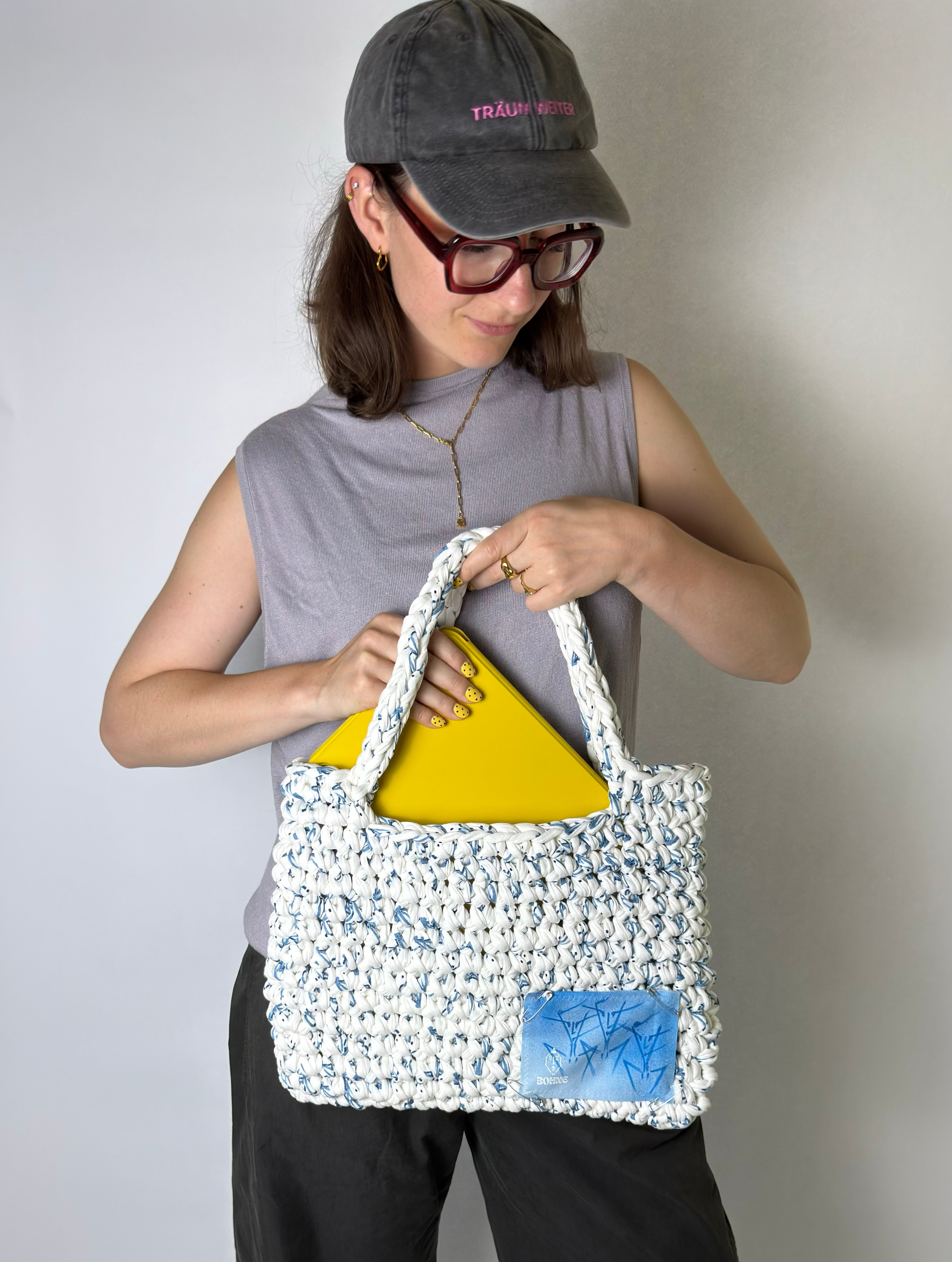 TOTE Santorini | handgehäkelte Tasche aus Recyclinggarn