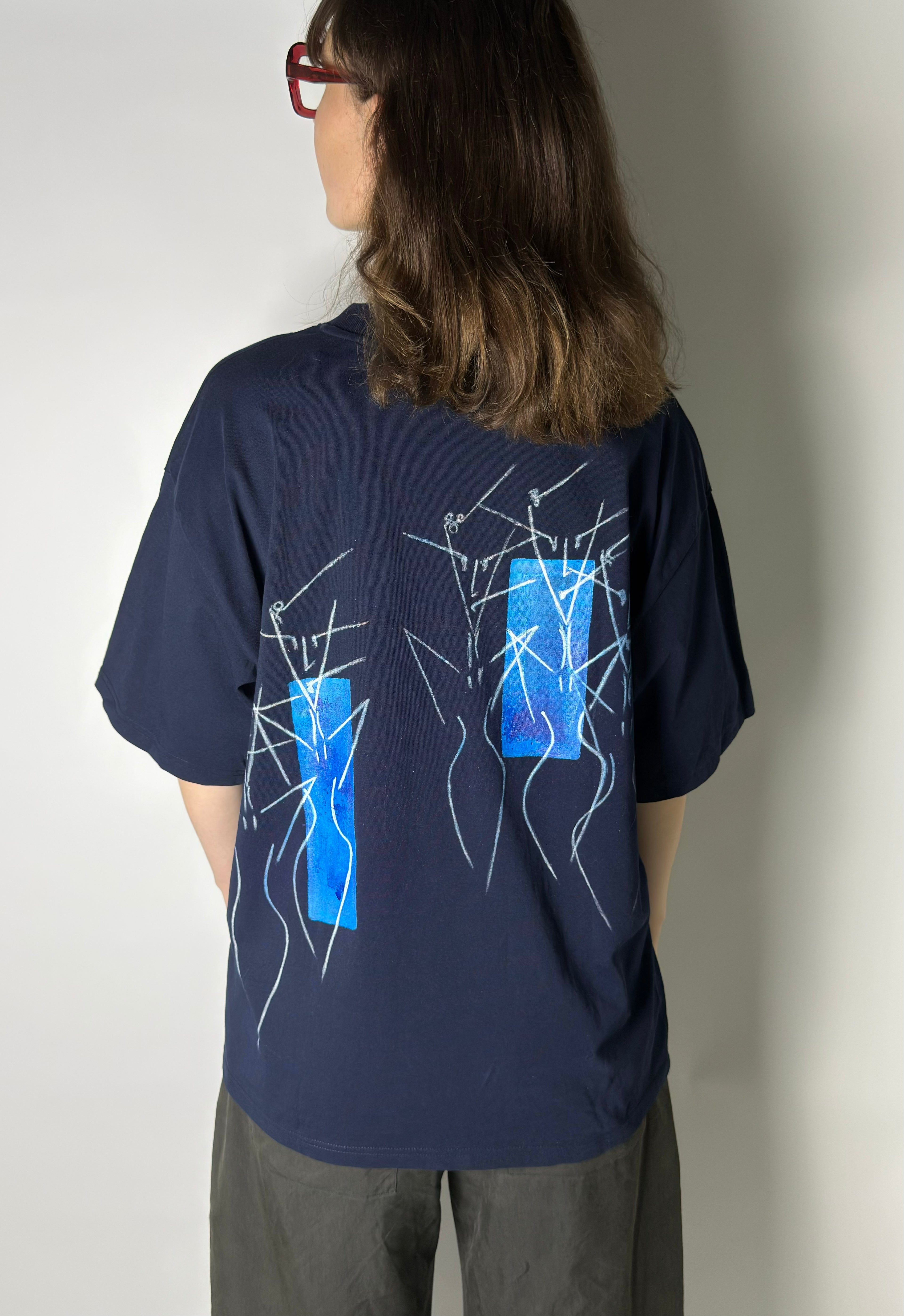 Artwear Oversized T-Shirt | Dunkelblau Nr.2 | M