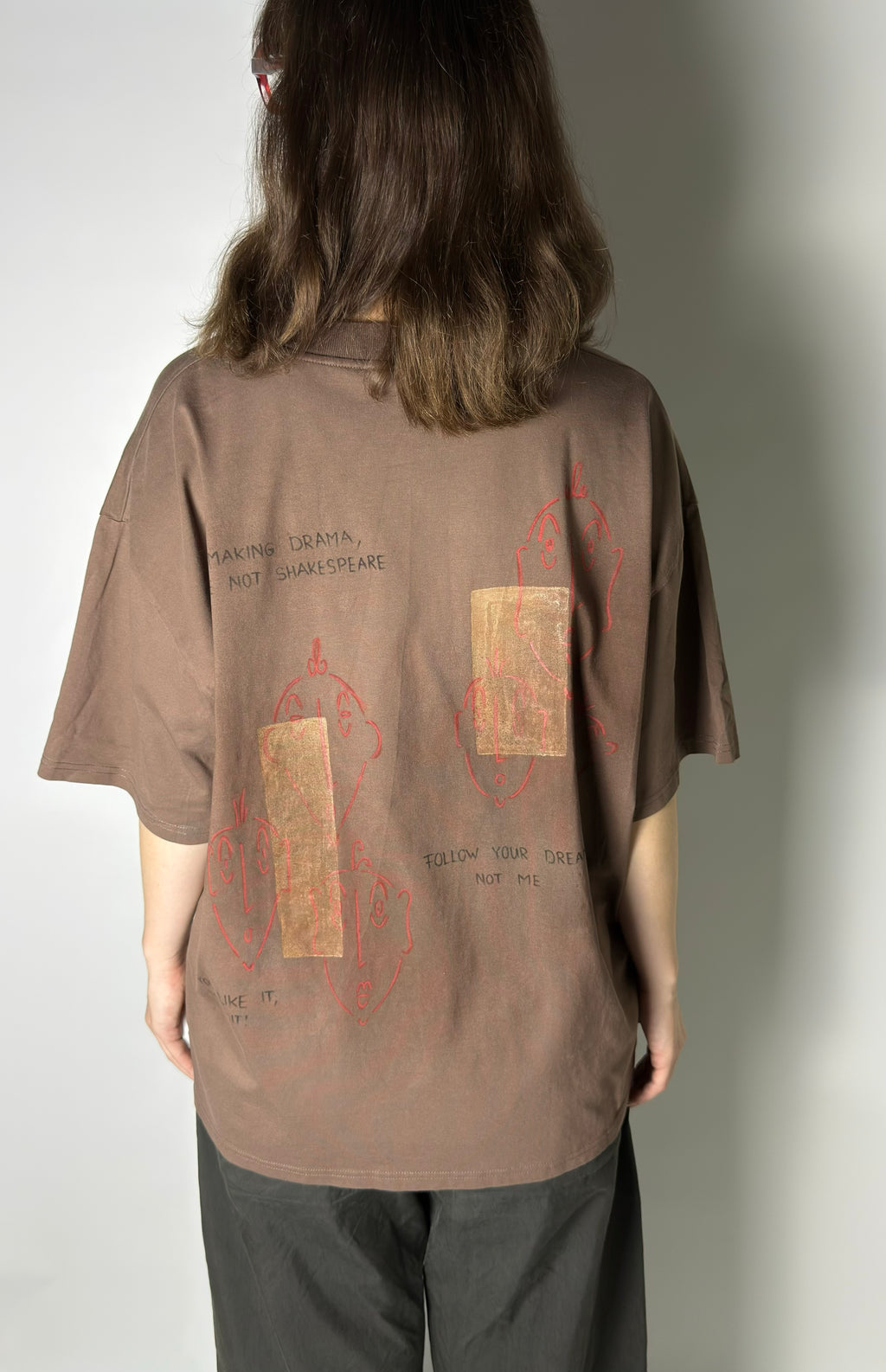 Artwear Oversized T-Shirt | Braun | L