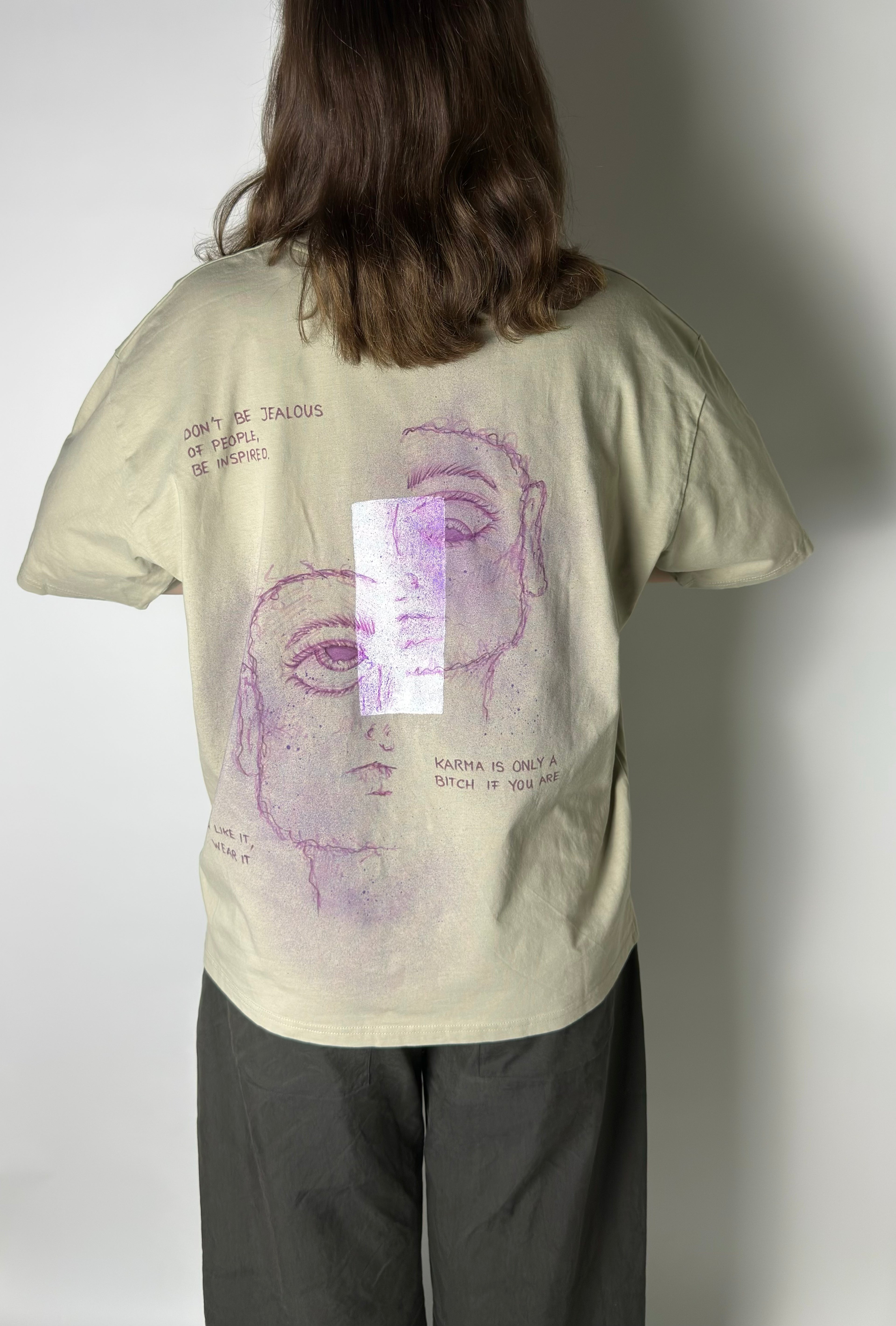 Artwear Oversized T-Shirt | Beige Nr. 1 | M