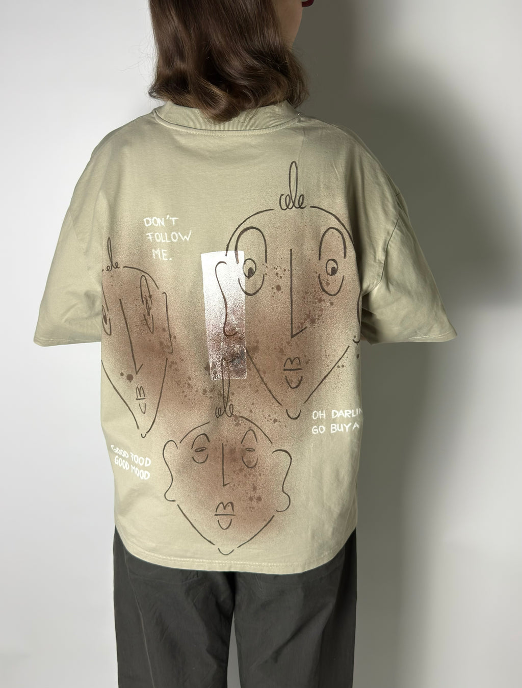 Artwear Oversized T-Shirt | Beige Nr. 2 | L