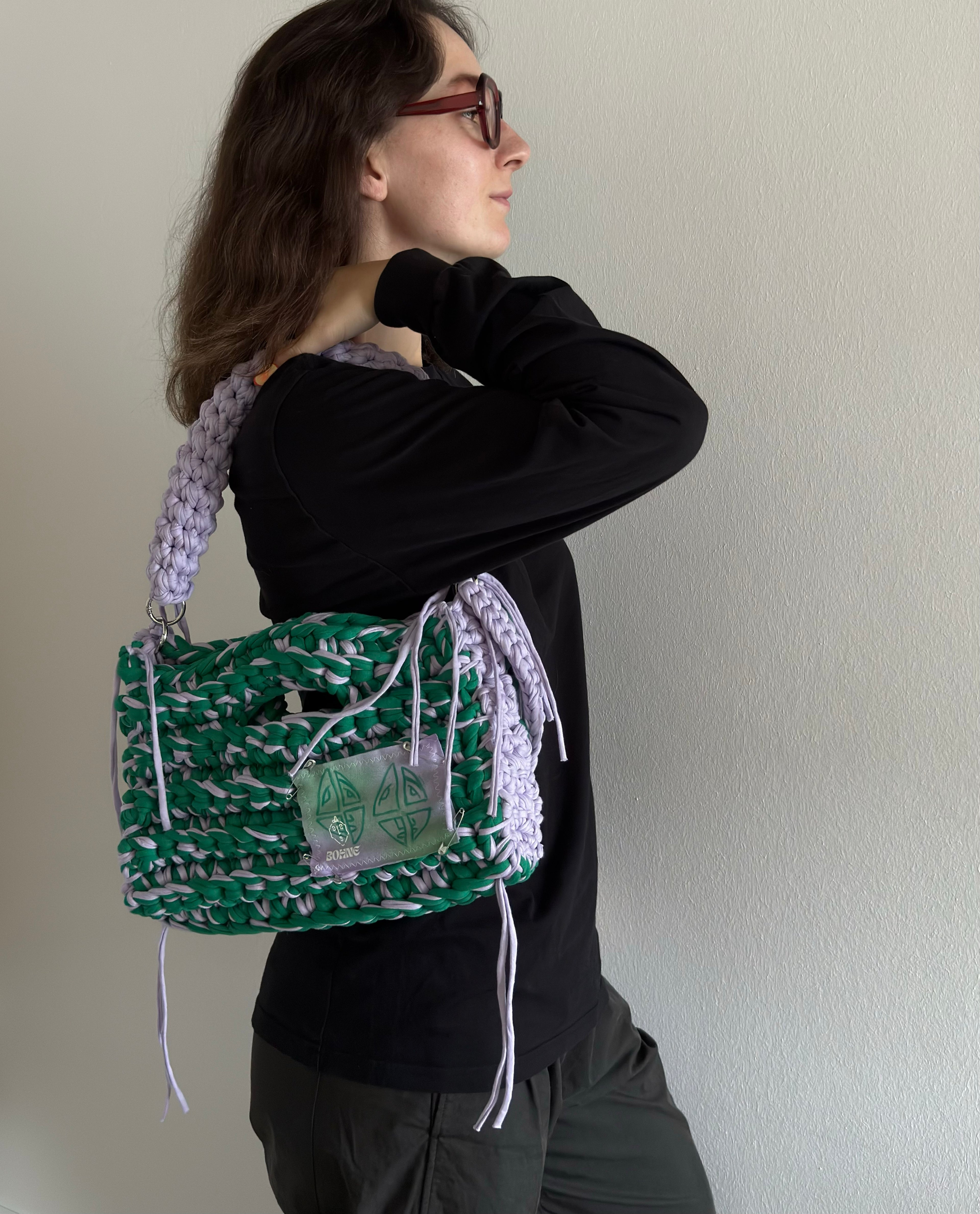MODUL Ivy | handgehäkelte Tasche aus Recyclinggarn