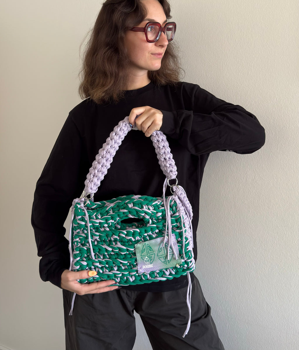 MODUL Ivy | handgehäkelte Tasche aus Recyclinggarn