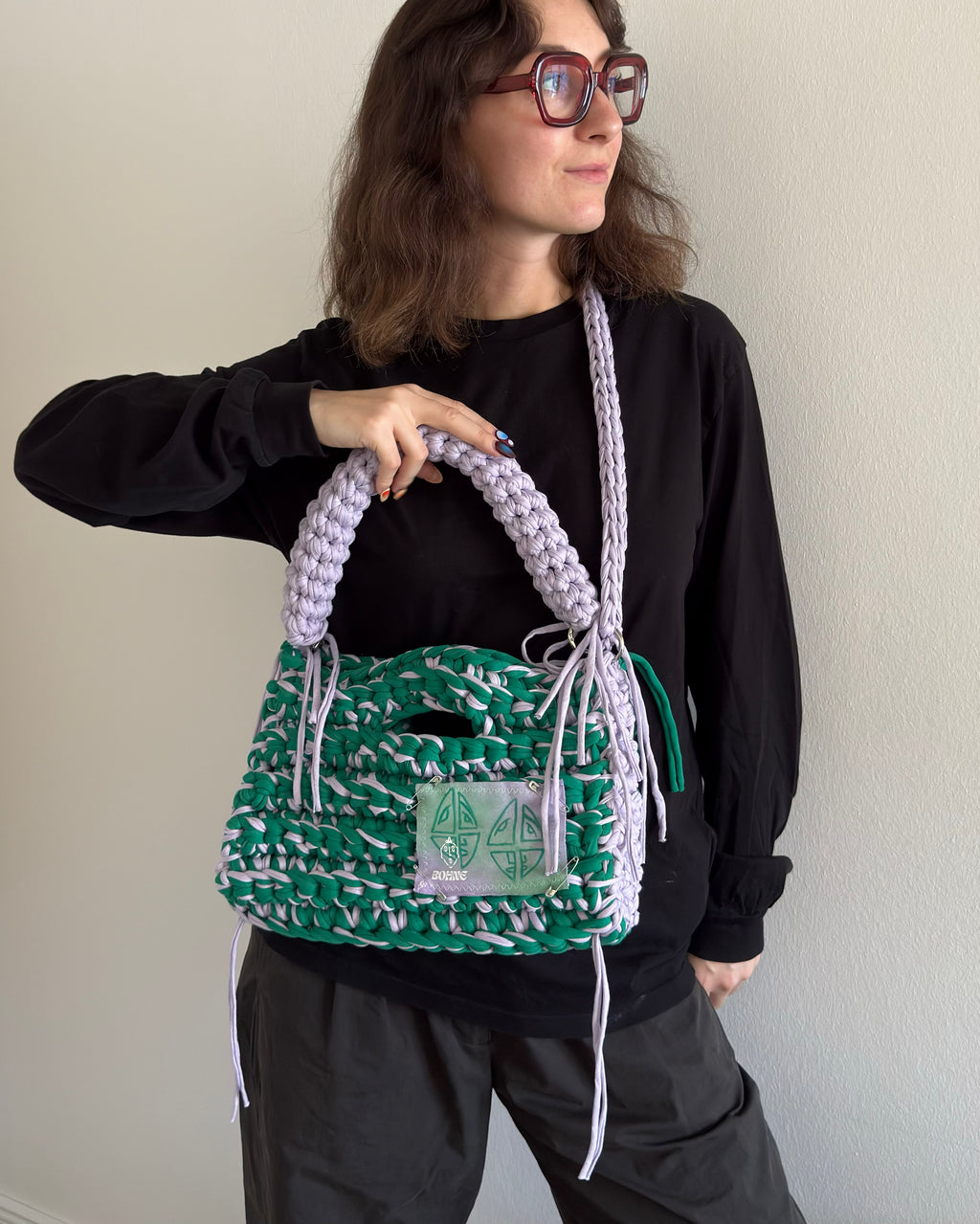 MODUL Ivy | handgehäkelte Tasche aus Recyclinggarn