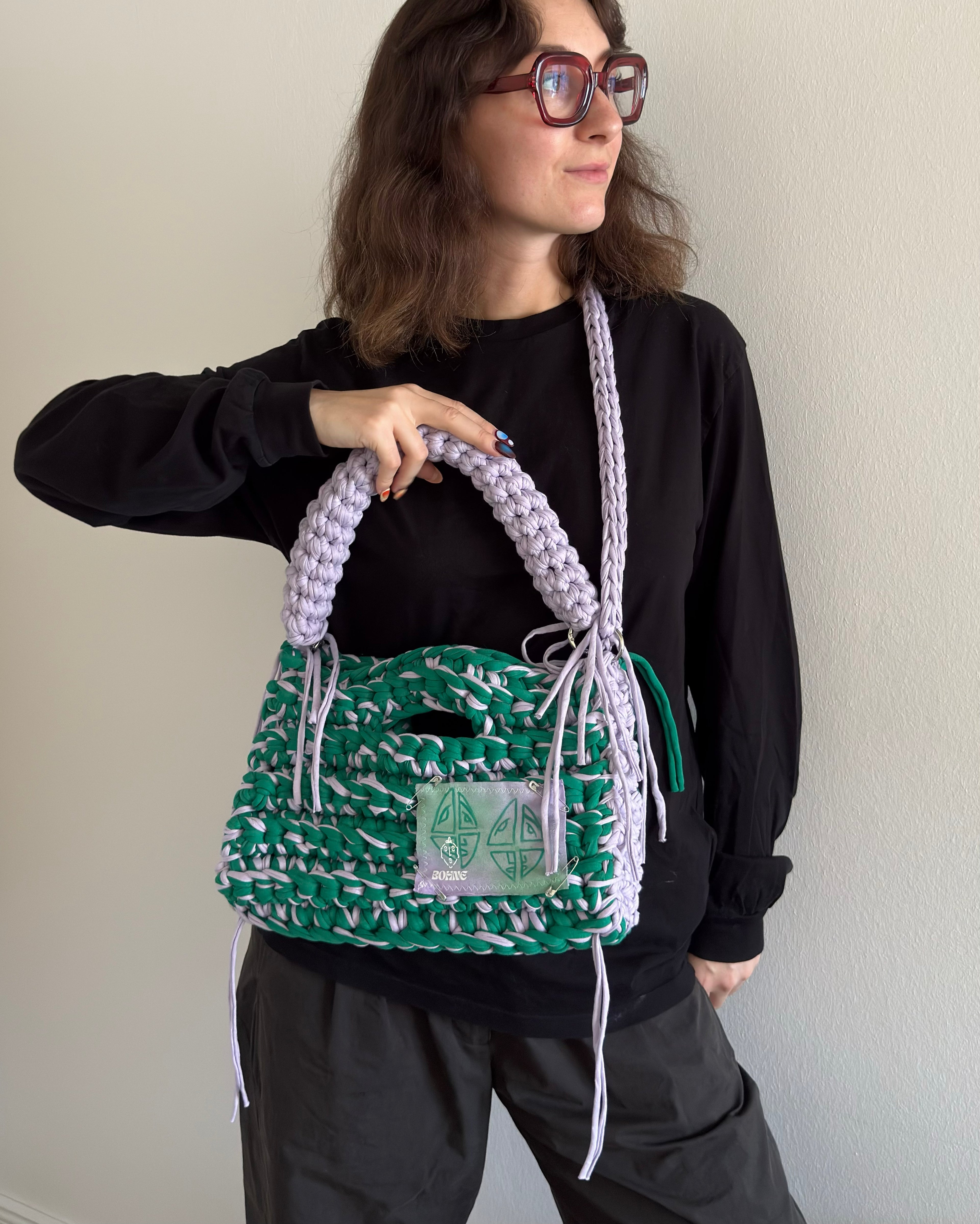 MODUL Ivy | handgehäkelte Tasche aus Recyclinggarn