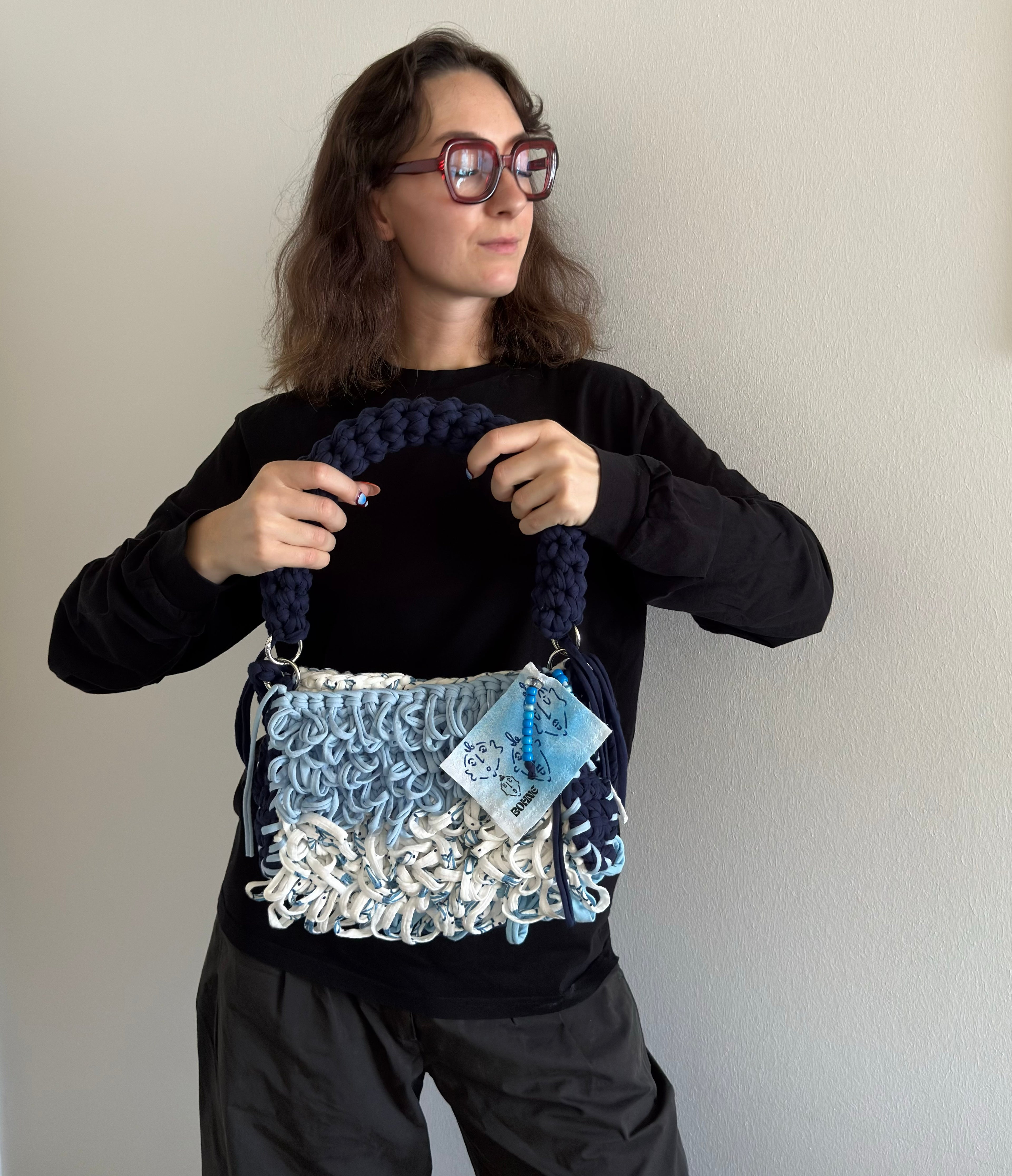 SWAY Santorini | handgehäkelte Tasche aus Recyclinggarn