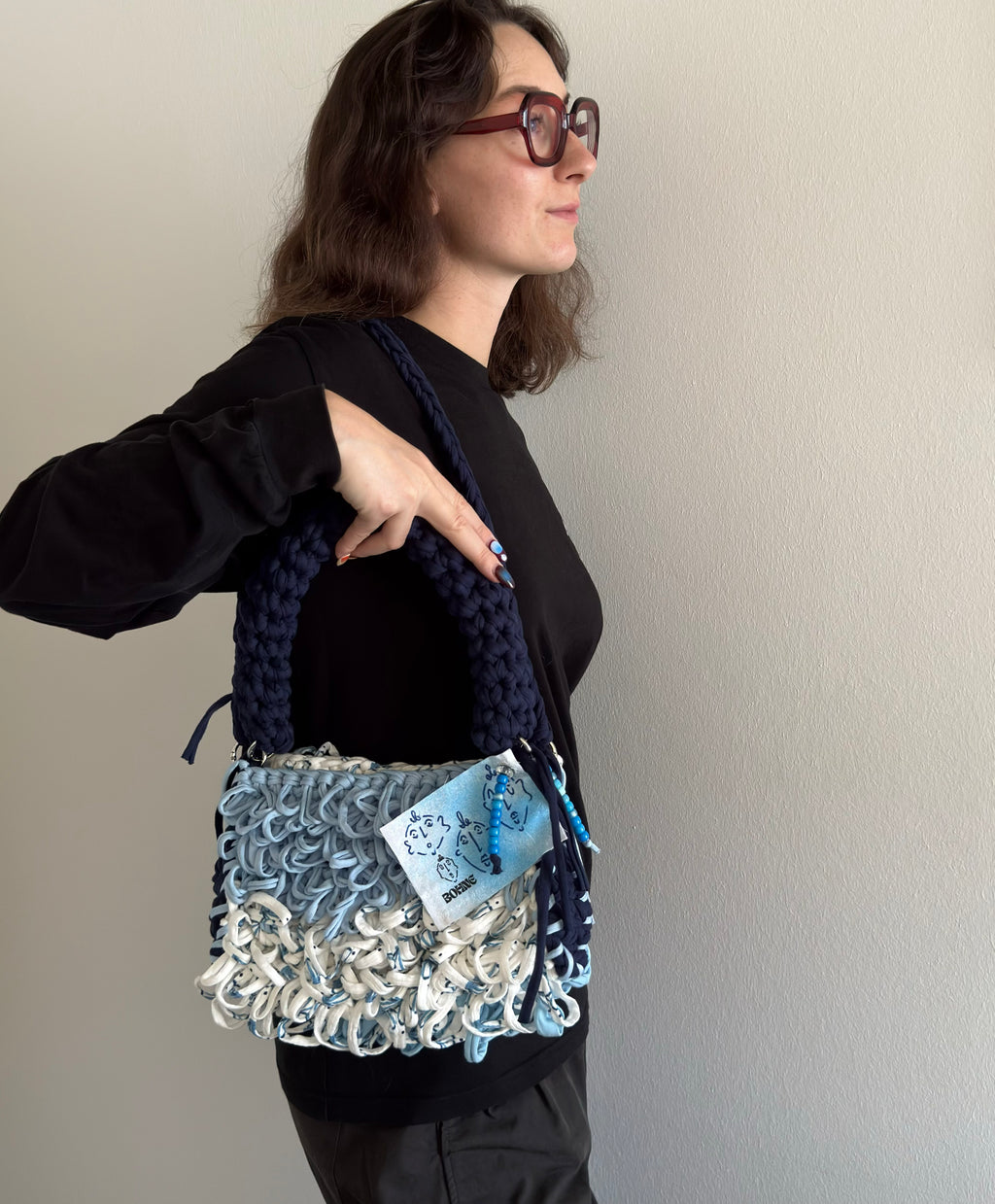 SWAY Santorini | handgehäkelte Tasche aus Recyclinggarn