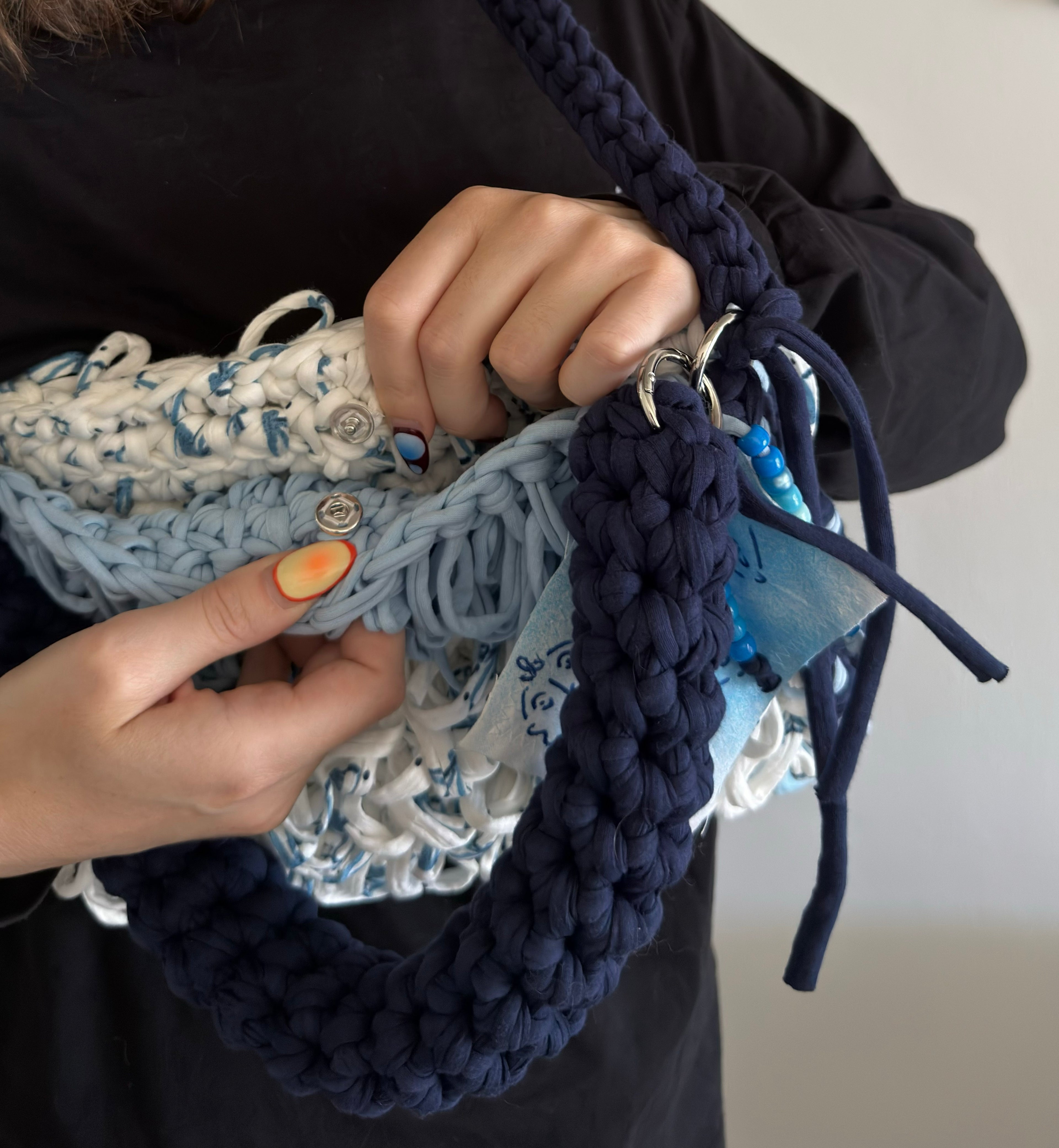 SWAY Santorini | handgehäkelte Tasche aus Recyclinggarn
