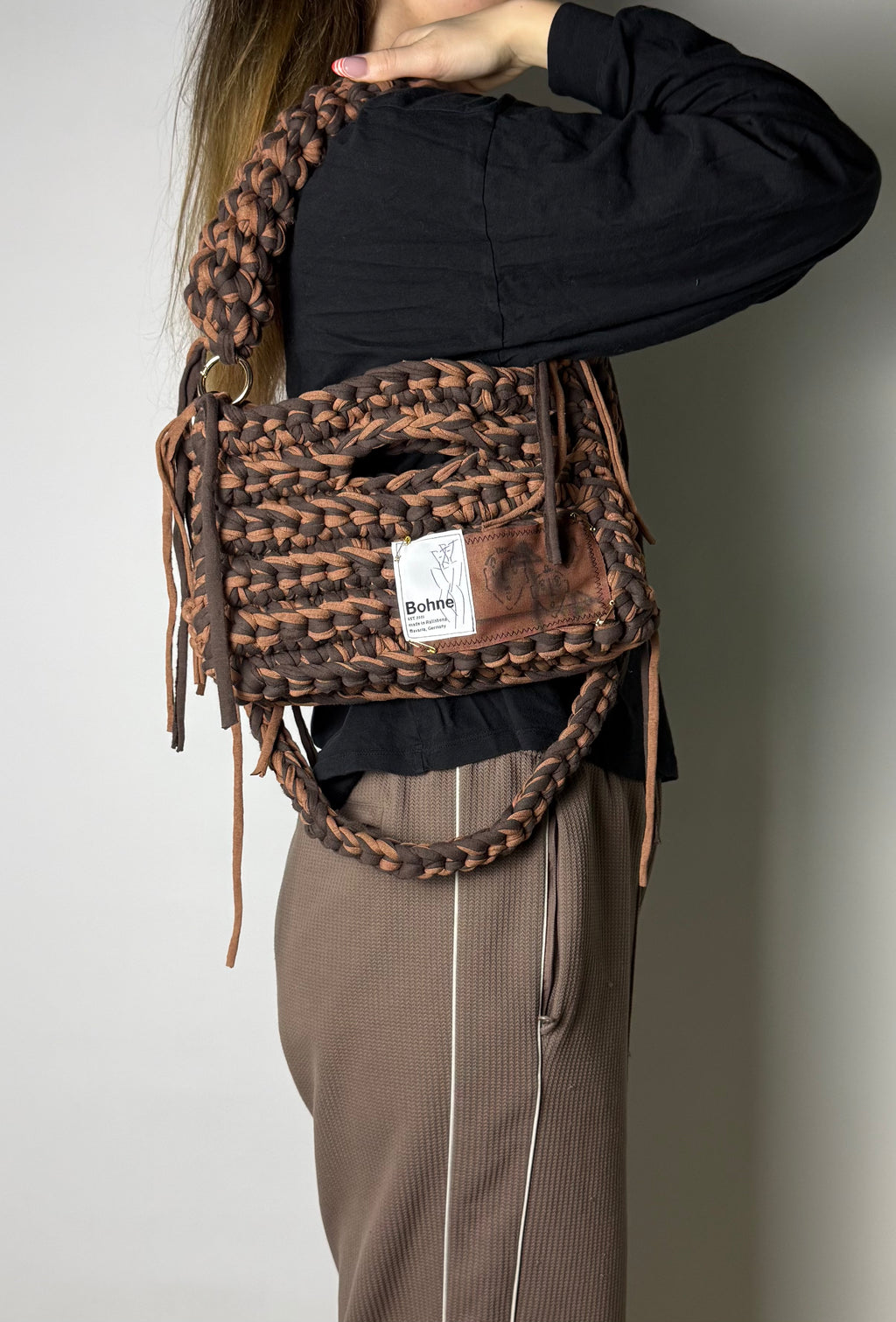 MODUL Earth | handgehäkelte Tasche aus Recyclinggarn