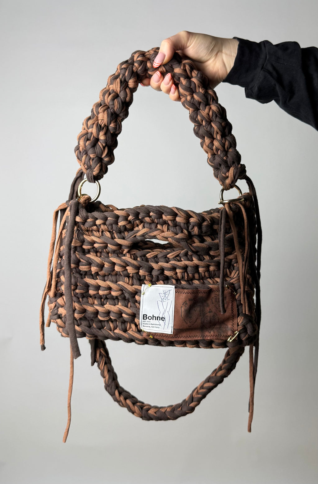 MODUL Earth | handgehäkelte Tasche aus Recyclinggarn