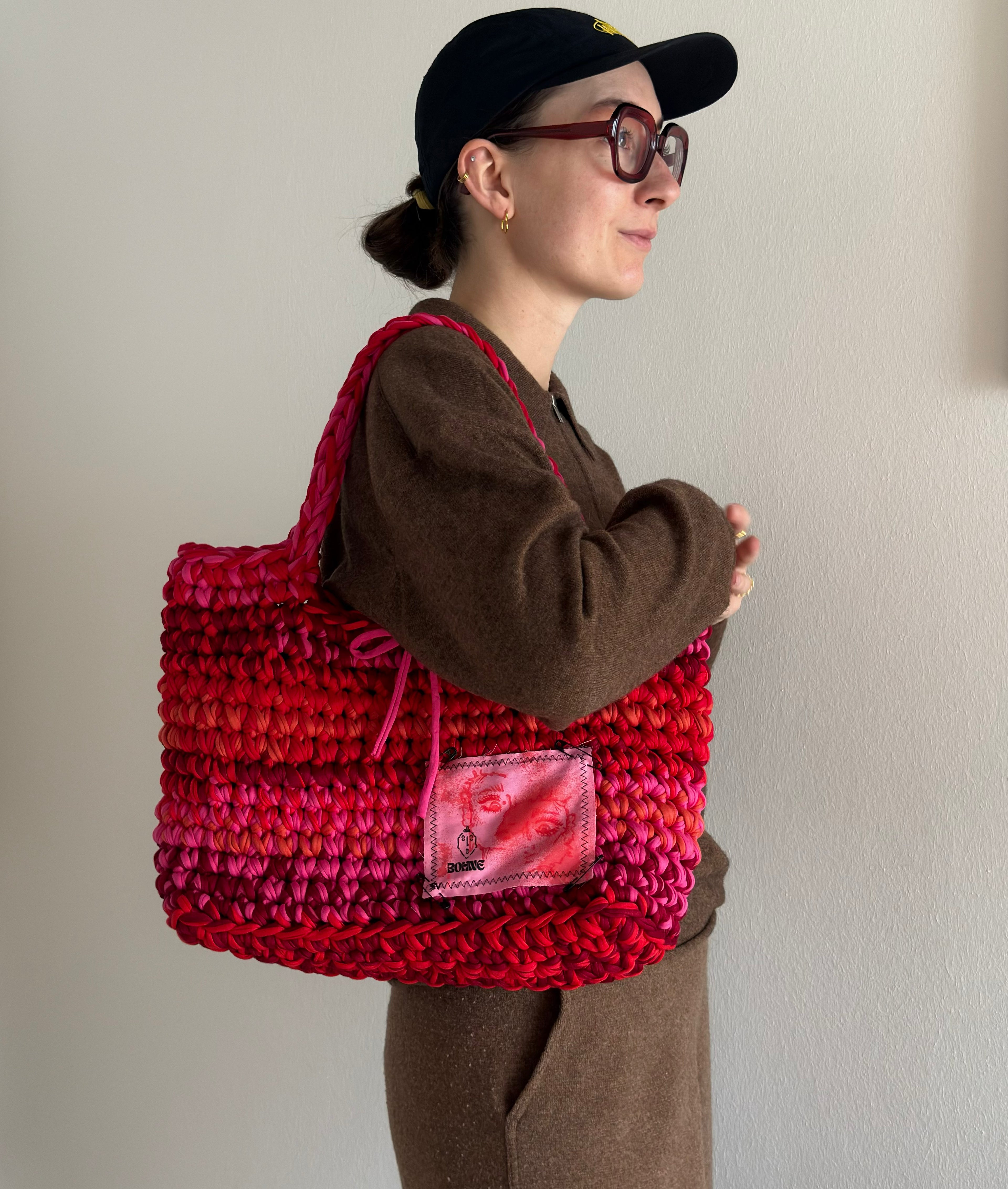 TOTE Poppy | handgehäkelte Tasche aus Recyclinggarn