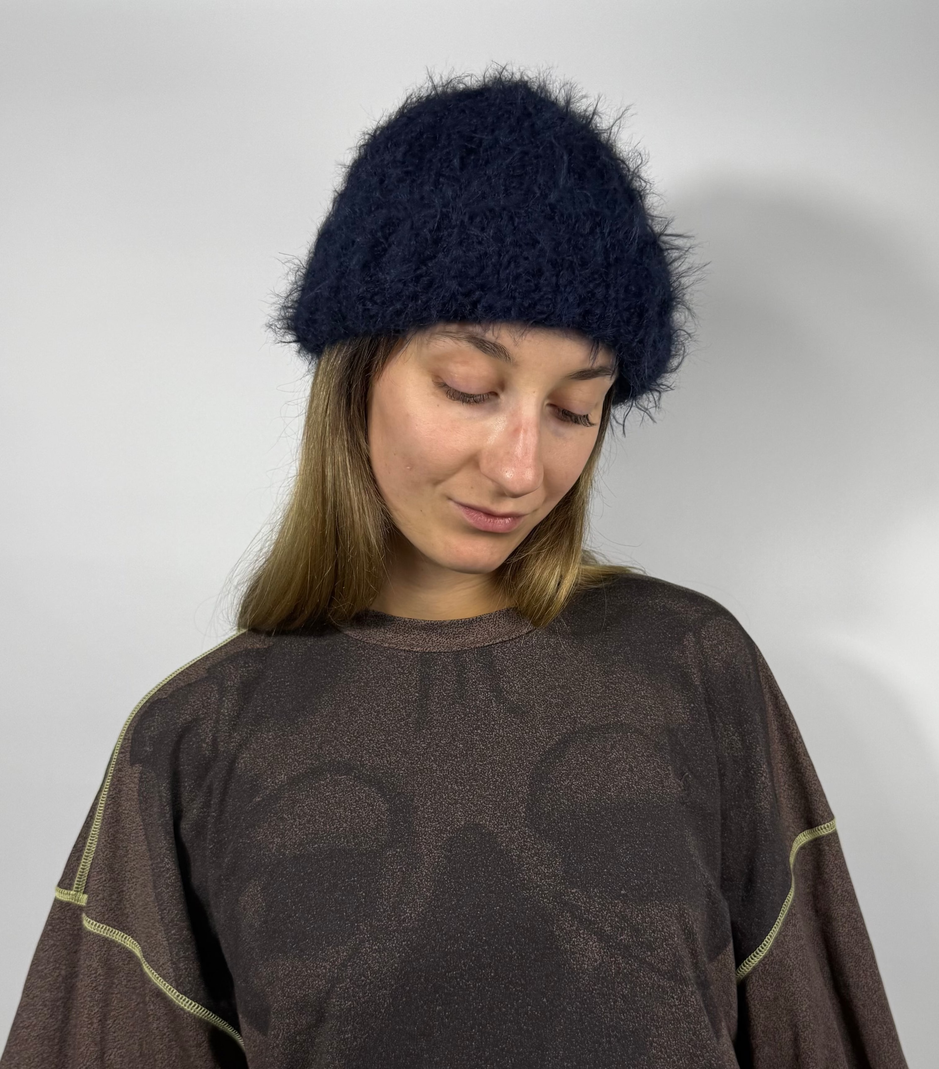 Crochet fuzzy Beanie | Größe S-L