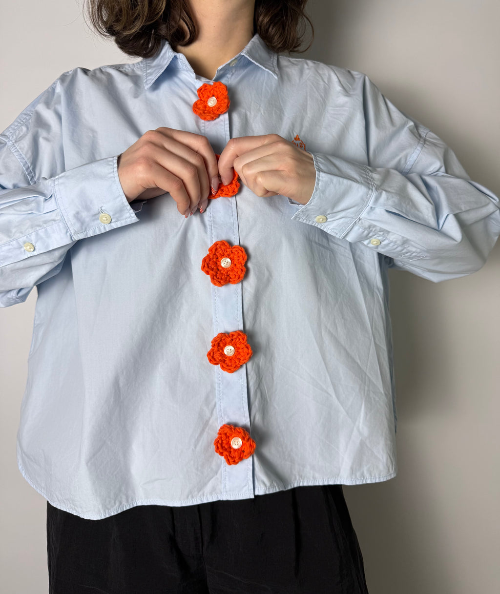 Button Flower | gehäkeltes Knopf-Accessoire