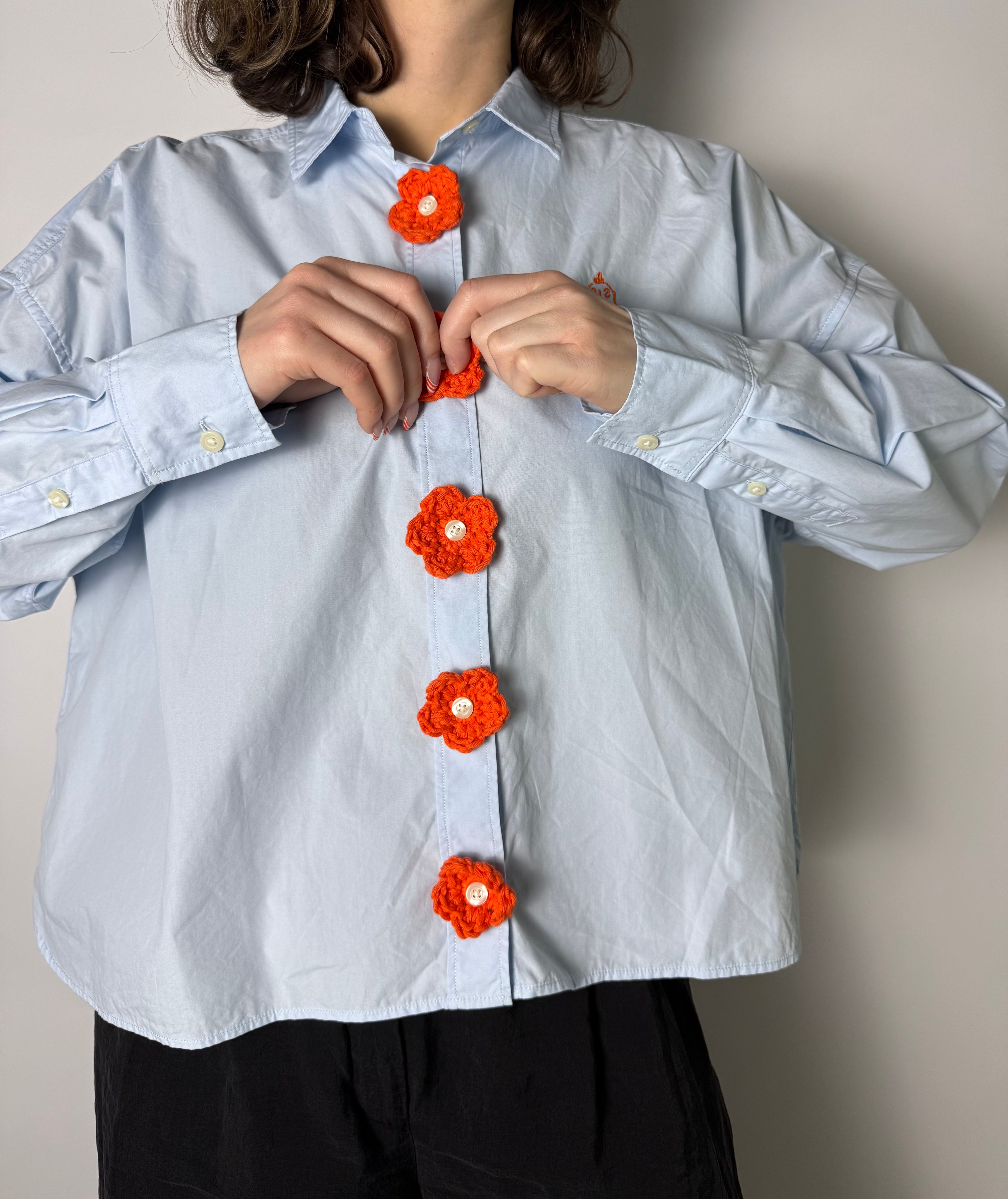 Button Flower | gehäkeltes Knopf-Accessoire