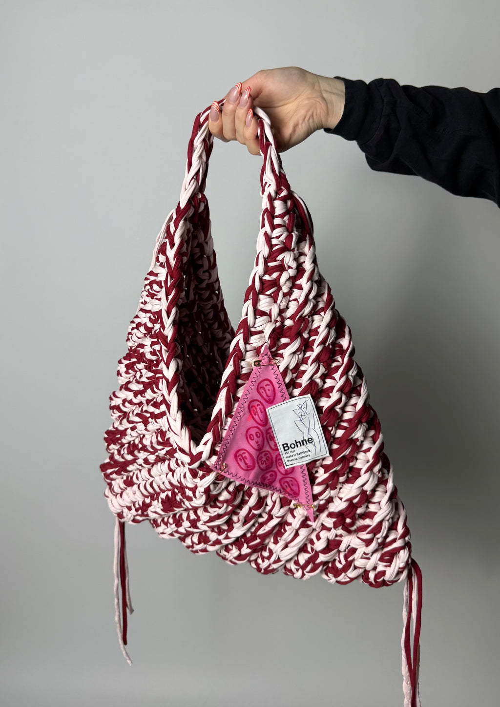 TRIA Bloom XL | handgehäkelte Tasche aus Recyclinggarn