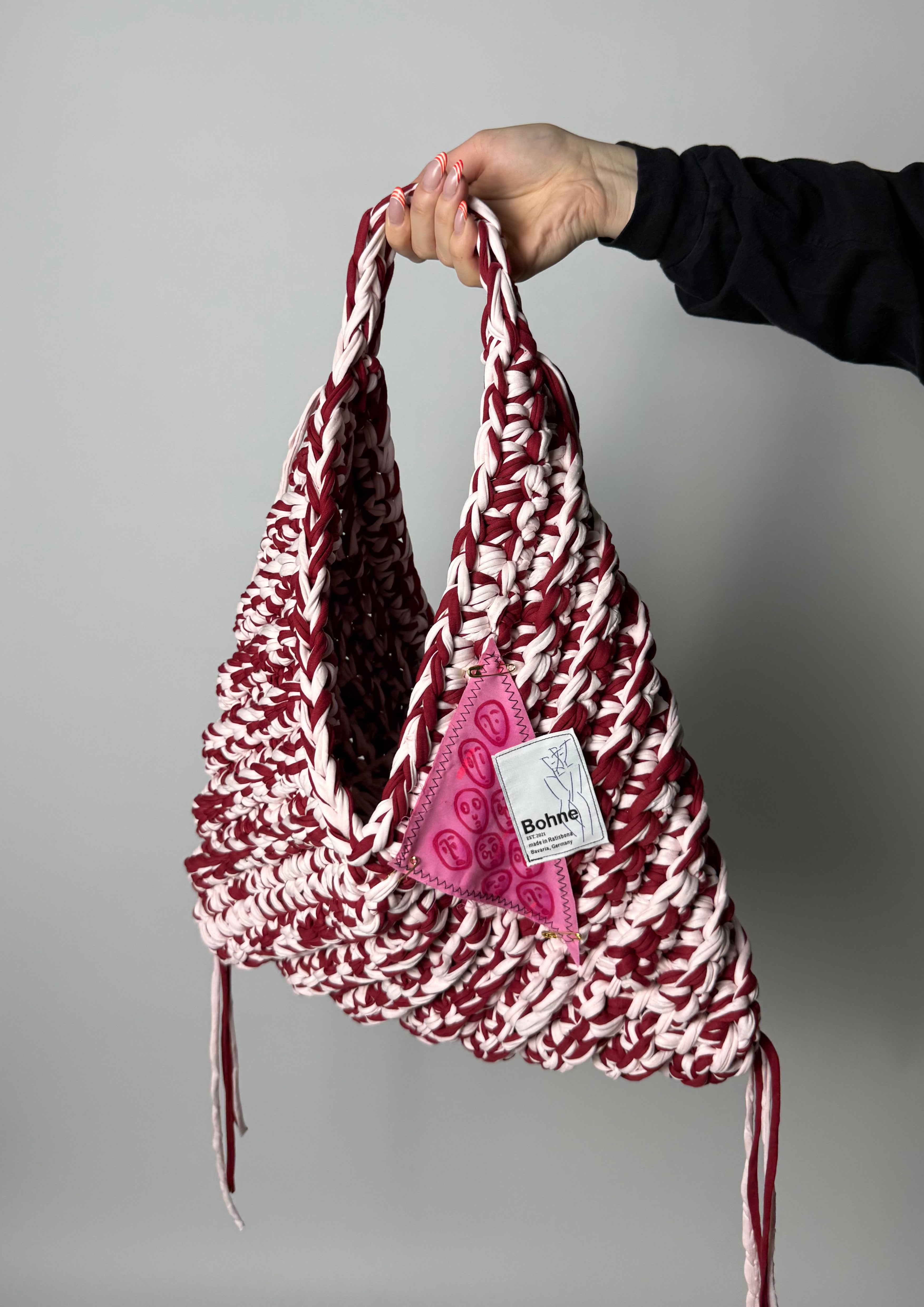 TRIA Bloom XL | handgehäkelte Tasche aus Recyclinggarn