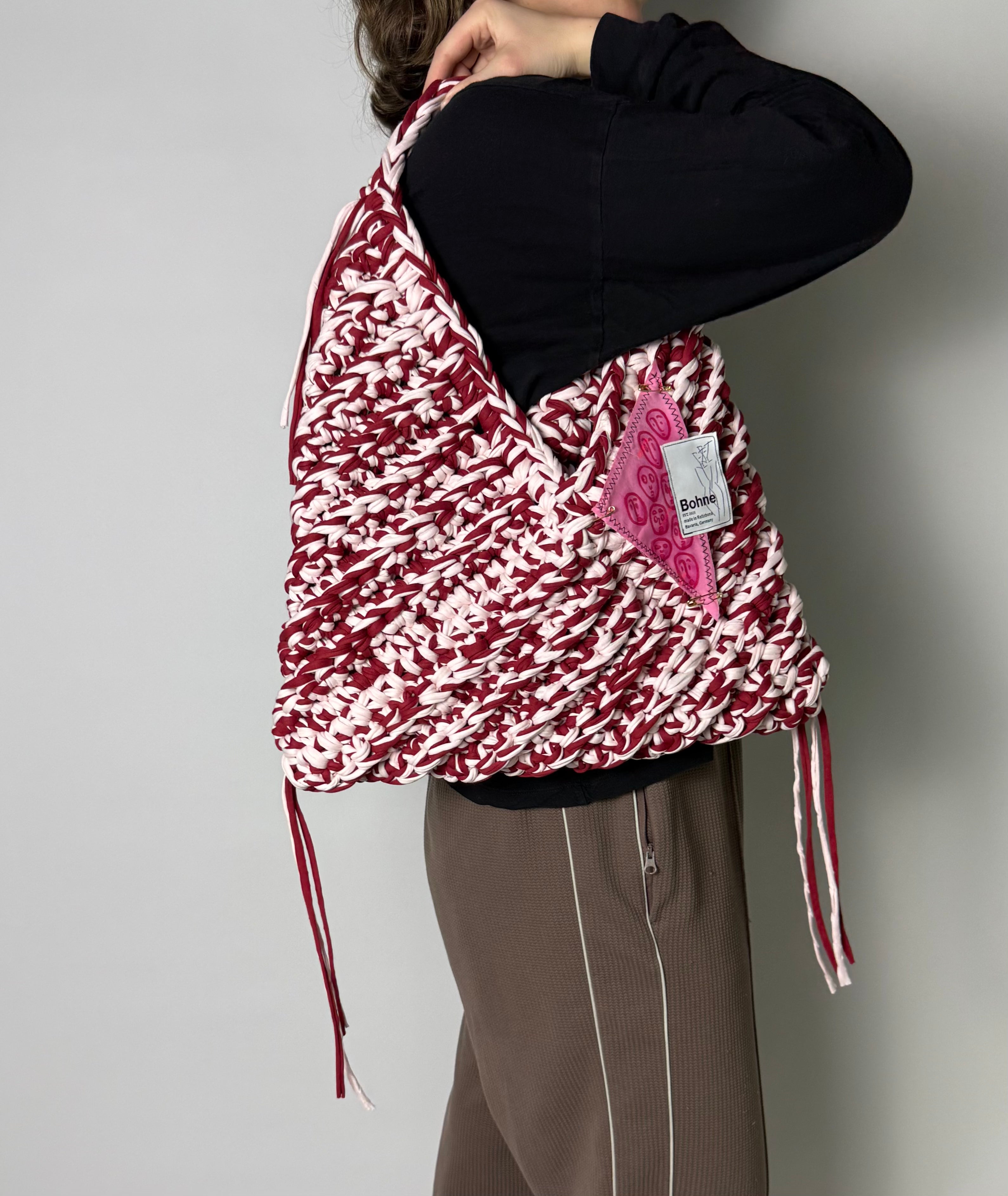 TRIA Bloom XL | handgehäkelte Tasche aus Recyclinggarn