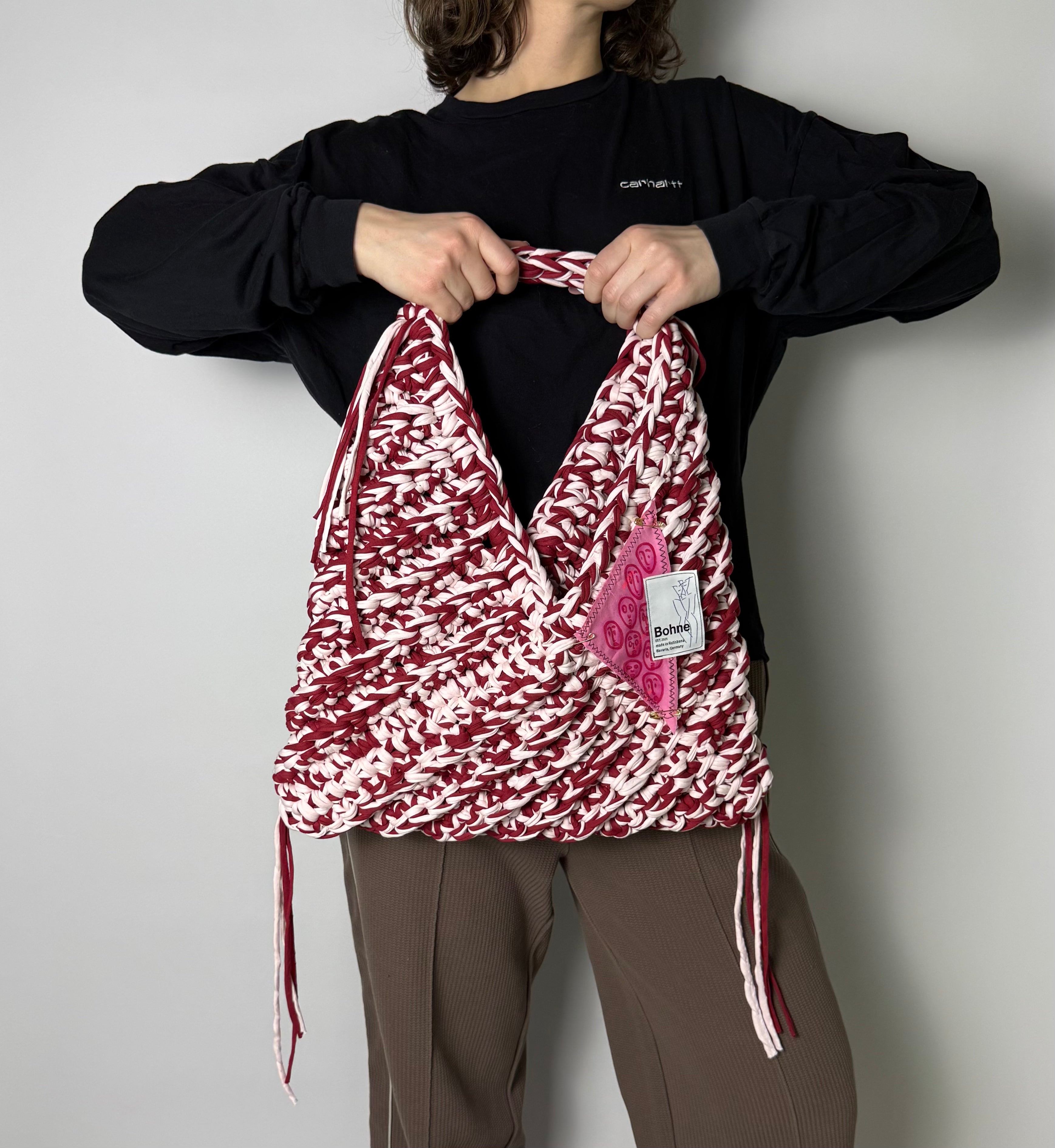 TRIA Bloom XL | handgehäkelte Tasche aus Recyclinggarn