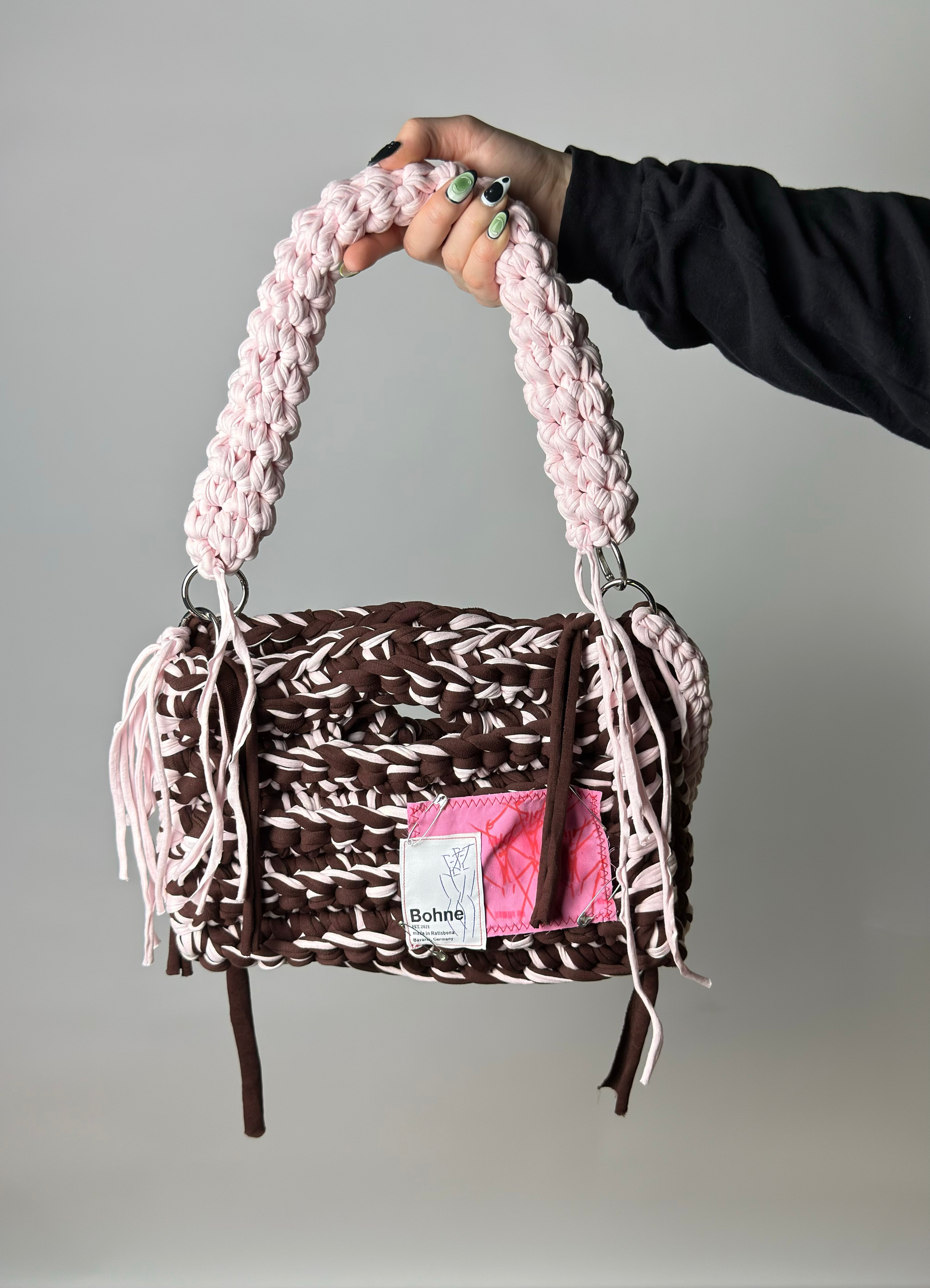 MODUL Dune | handgehäkelte Tasche aus Recyclinggarn