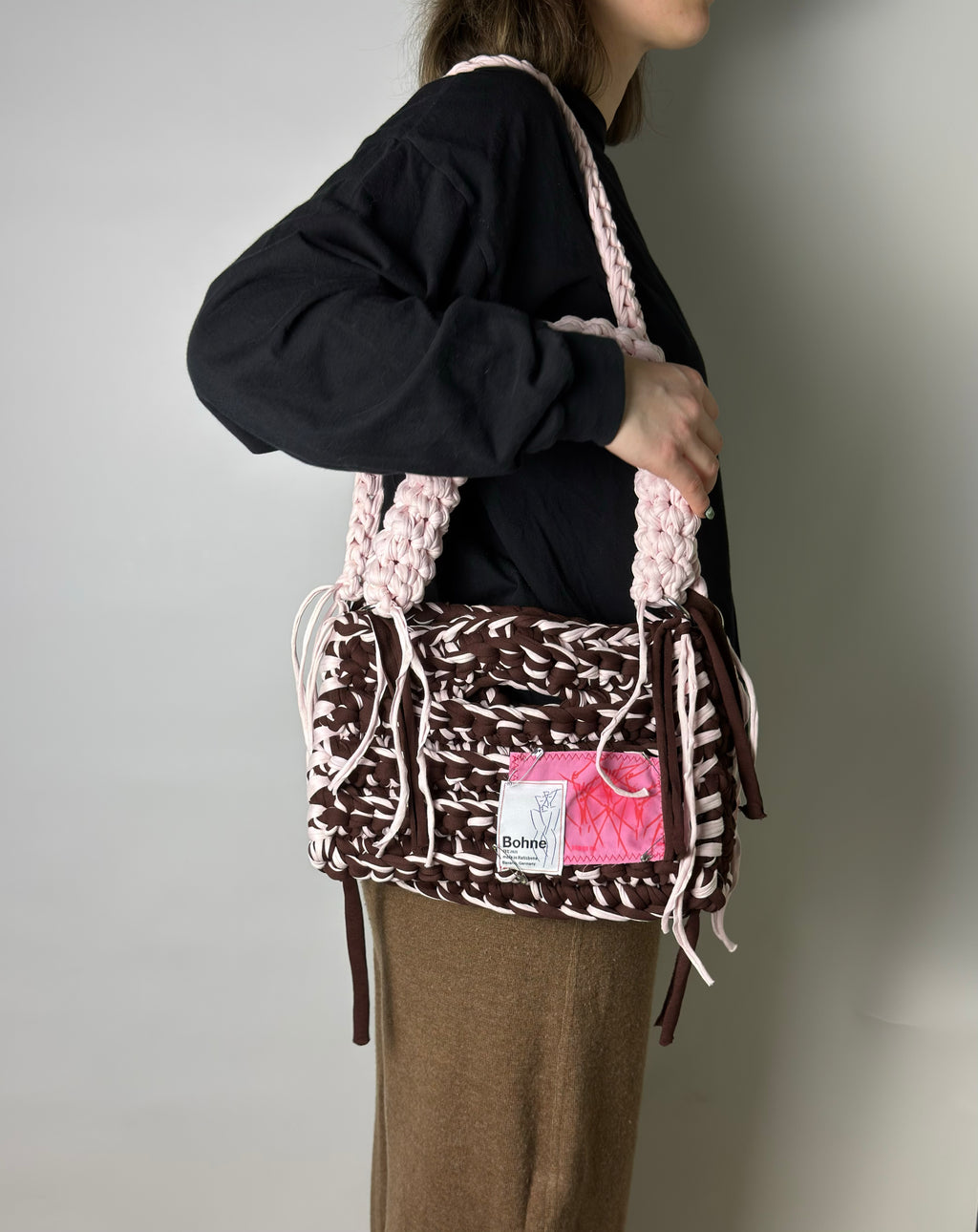 MODUL Dune | handgehäkelte Tasche aus Recyclinggarn