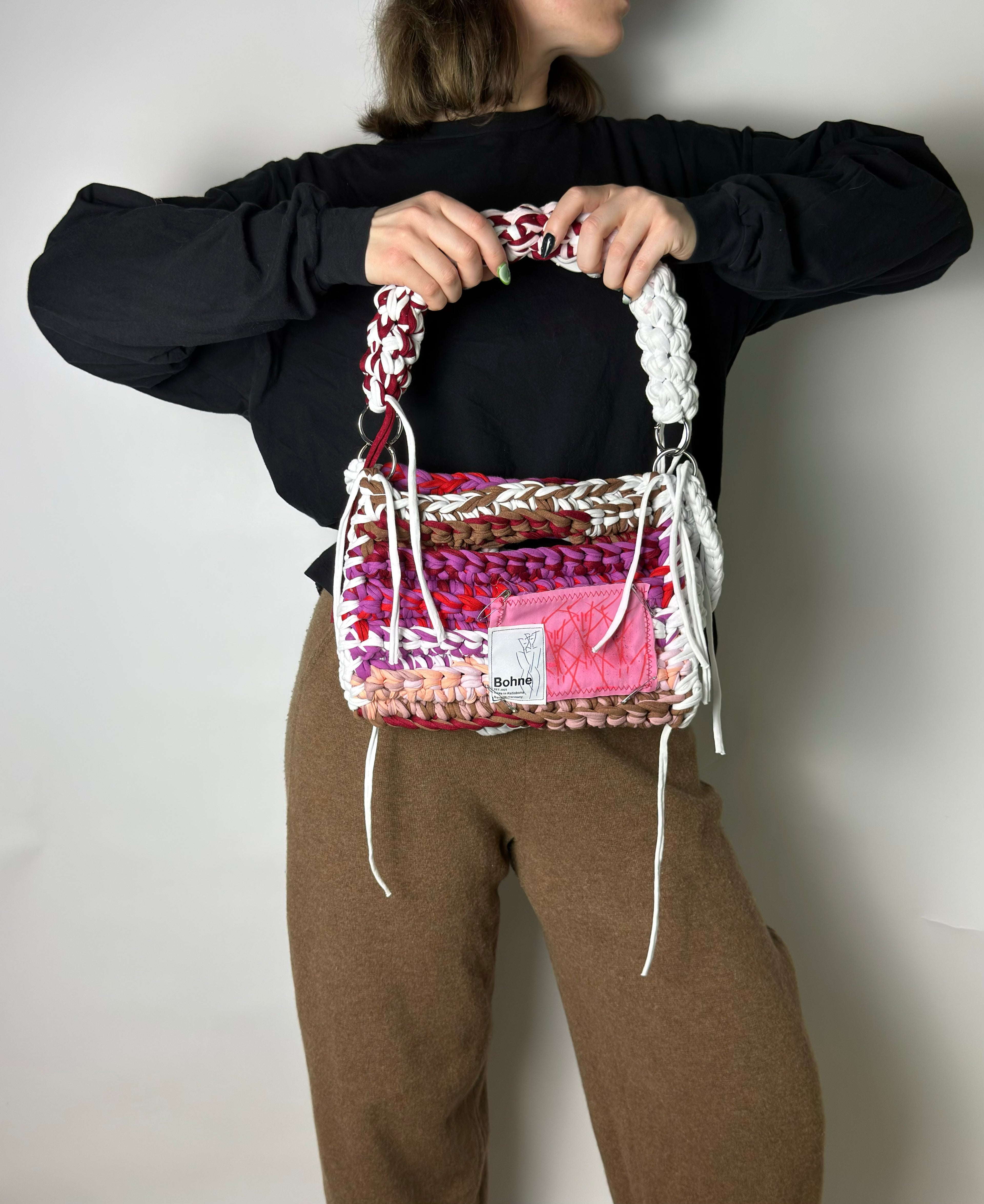 MODUL Mosaic | handgehäkelte Tasche aus Recyclinggarn