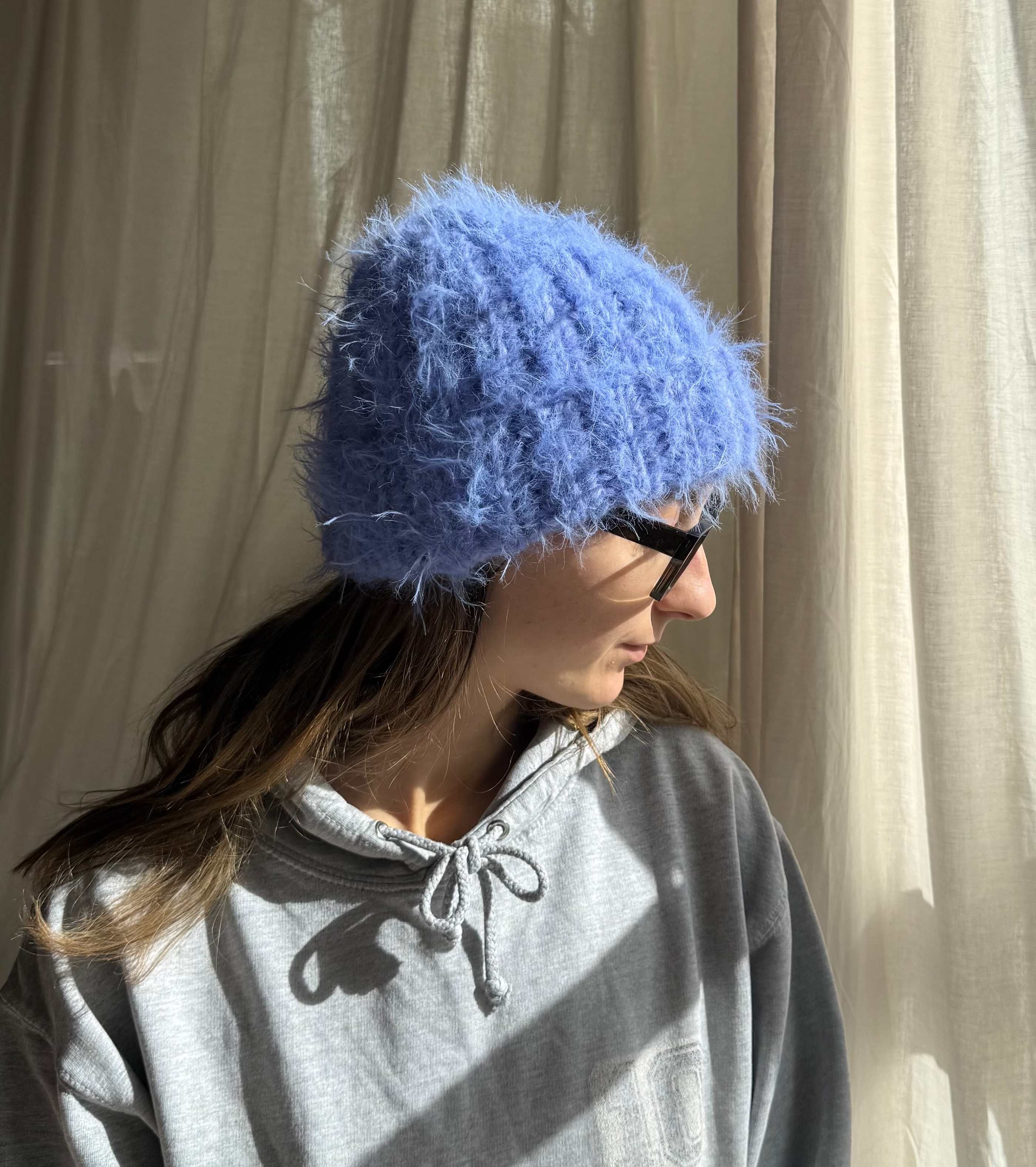 Crochet fuzzy Beanie | Größe S-L
