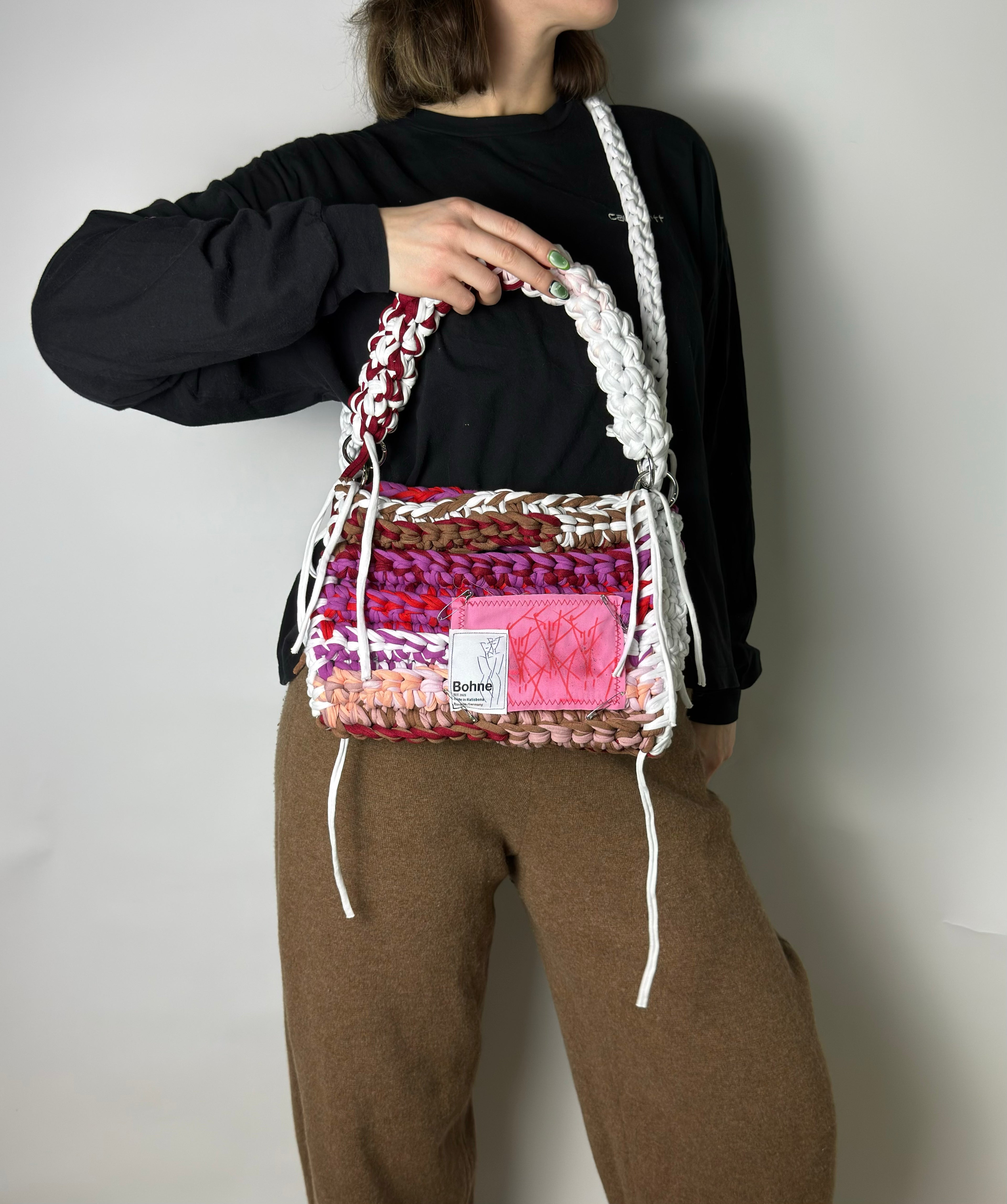 MODUL Mosaic | handgehäkelte Tasche aus Recyclinggarn