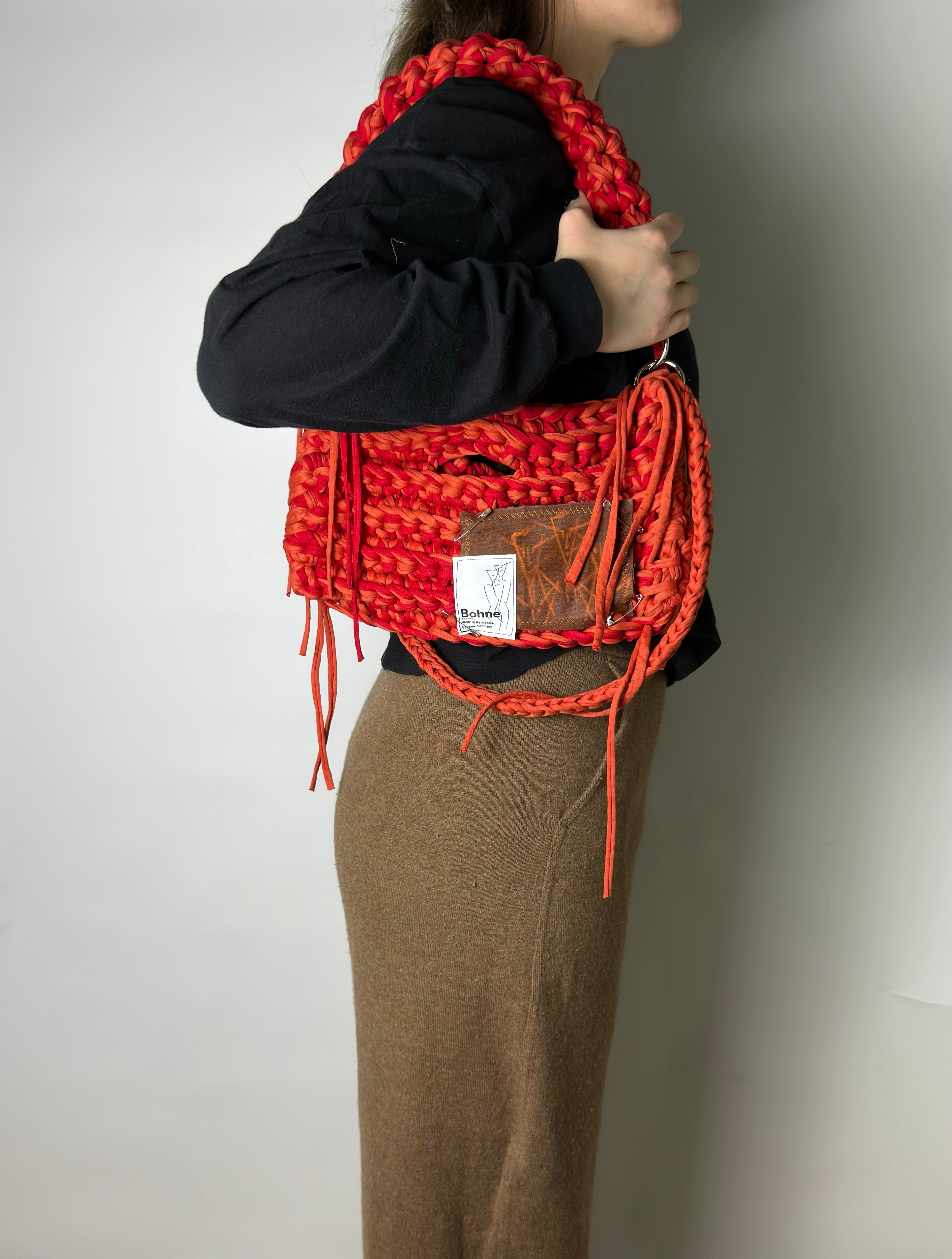 MODUL Clay | handgehäkelte Tasche aus Recyclinggarn