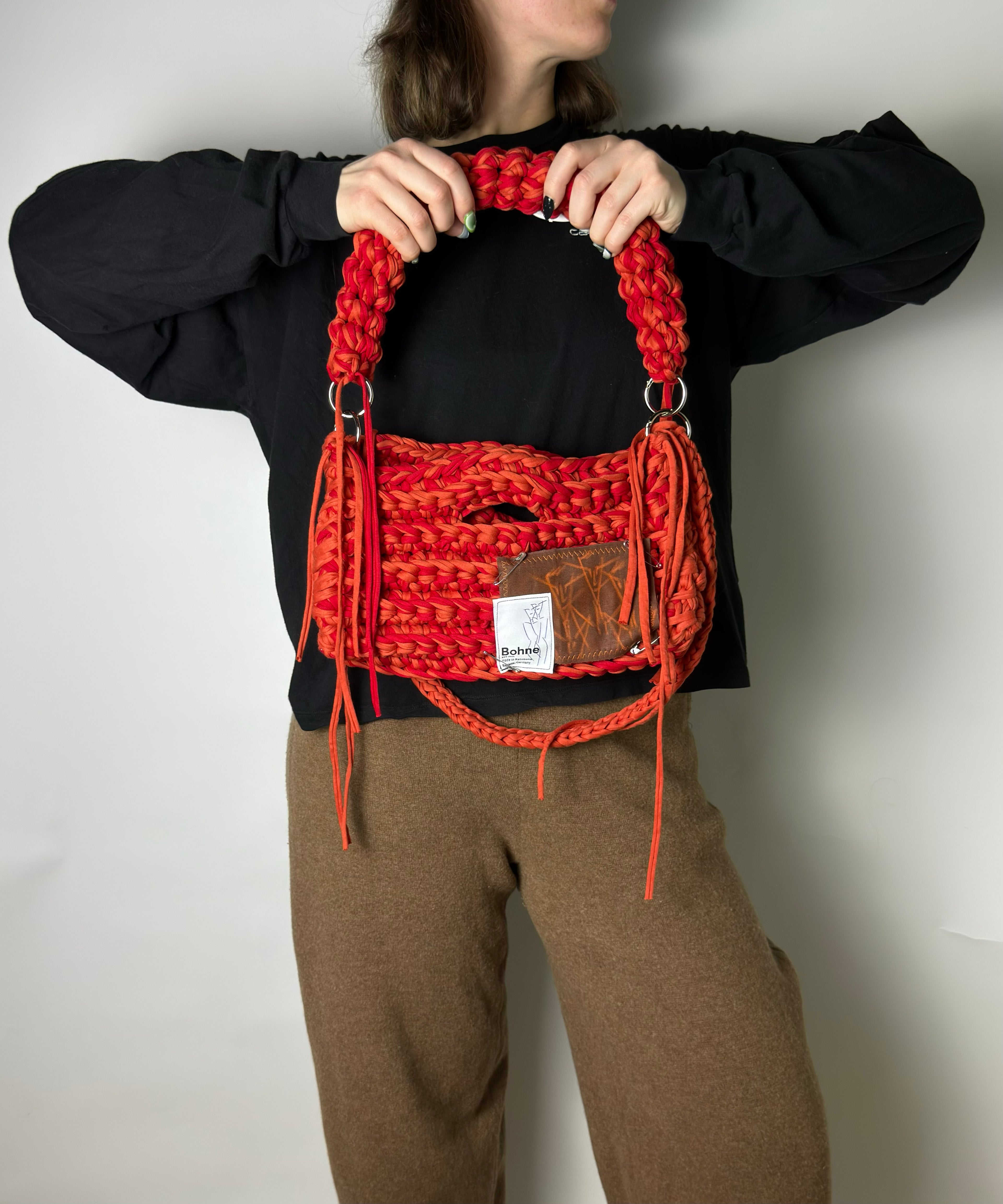 MODUL Clay | handgehäkelte Tasche aus Recyclinggarn