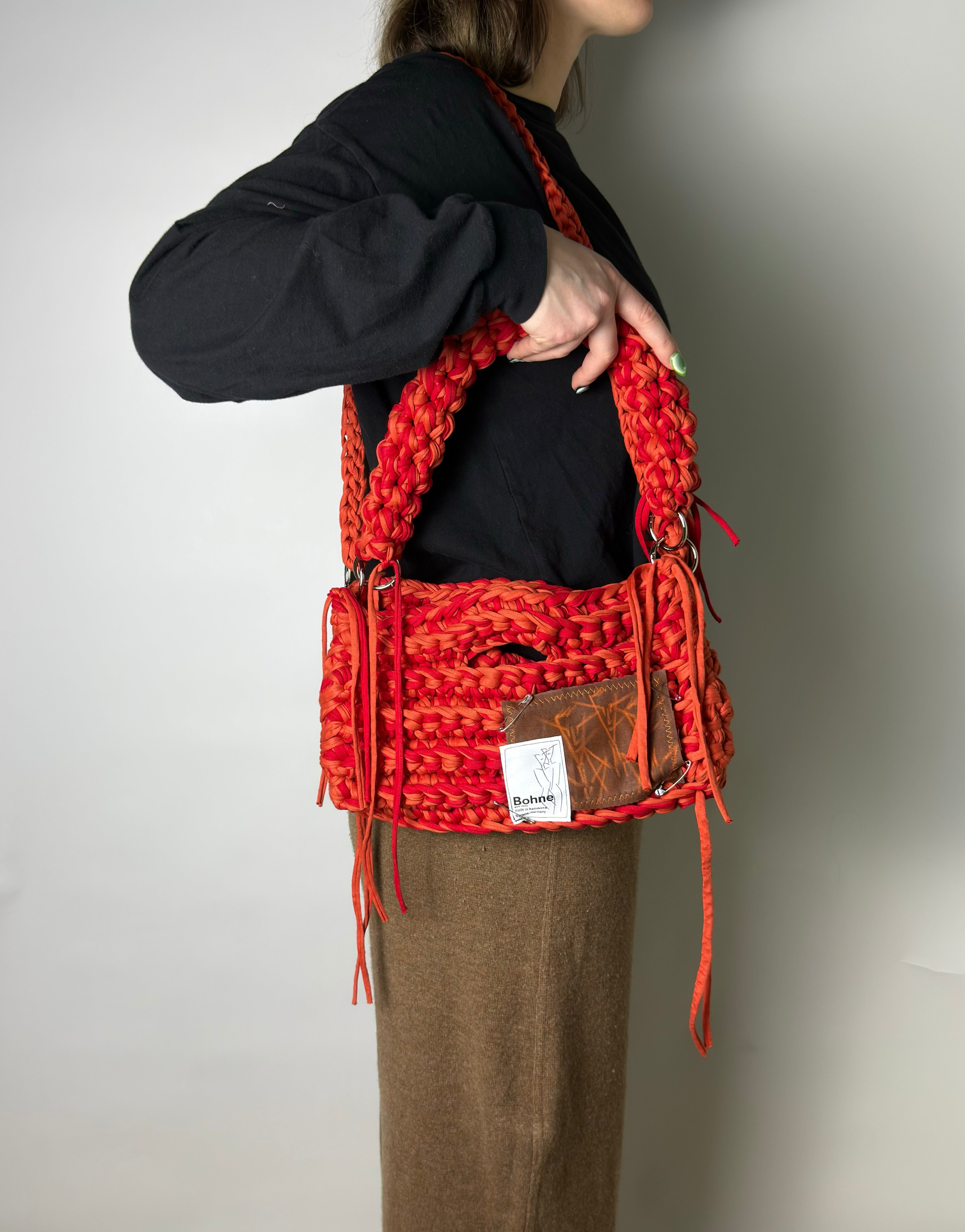 MODUL Clay | handgehäkelte Tasche aus Recyclinggarn