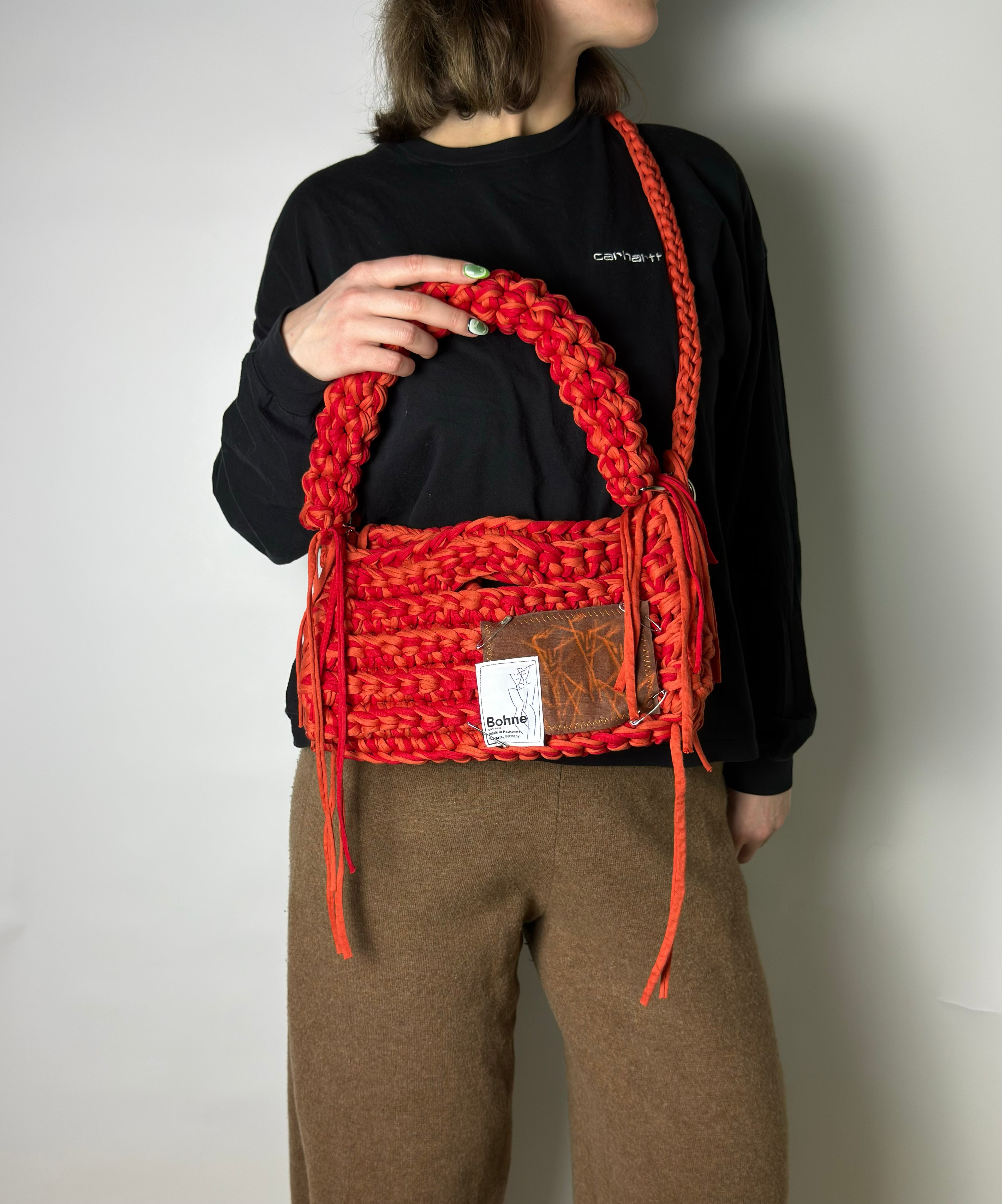 MODUL Clay | handgehäkelte Tasche aus Recyclinggarn