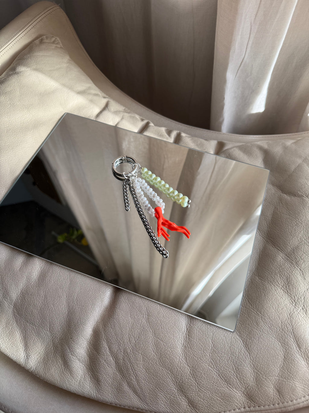 Perlenanhänger silber