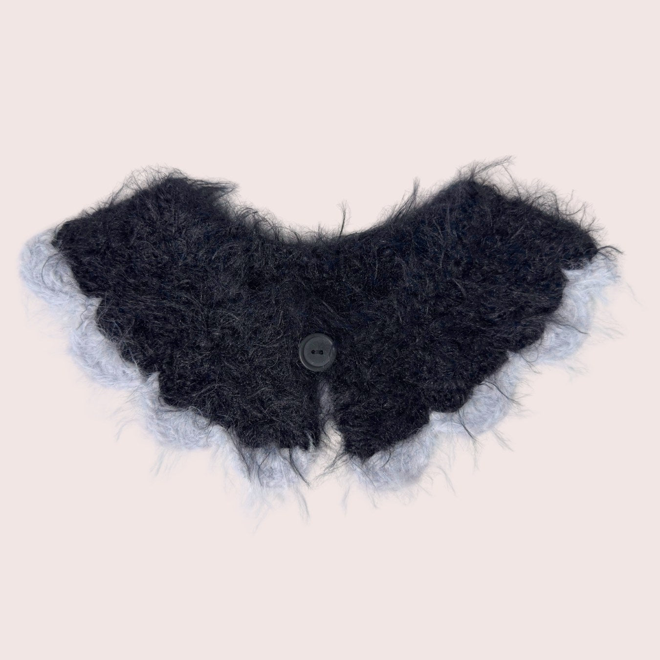 Fuzzy Collar | gehäkelter Kragen aus Merino Wollmix