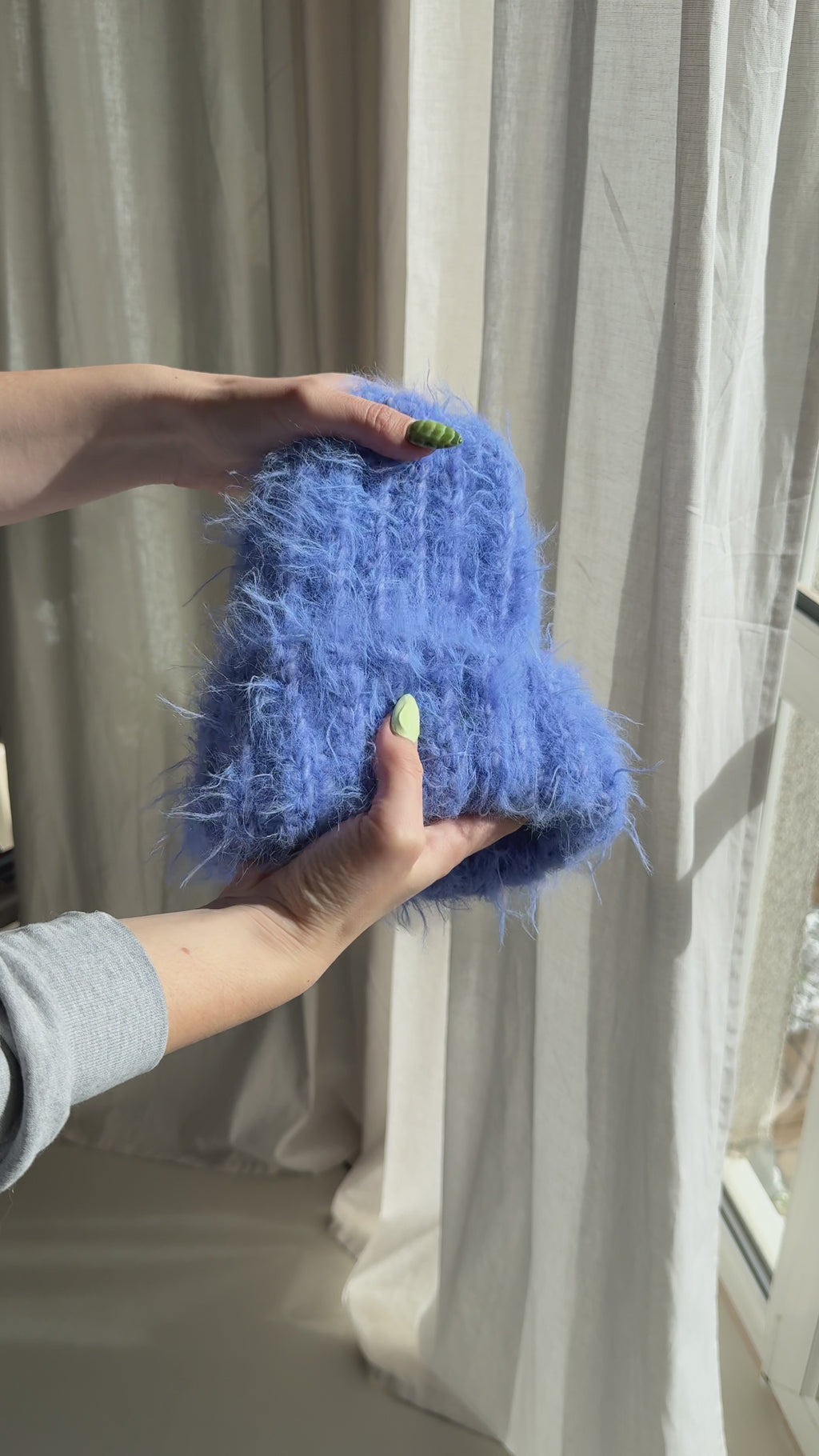 Crochet fuzzy Beanie | Größe S-L