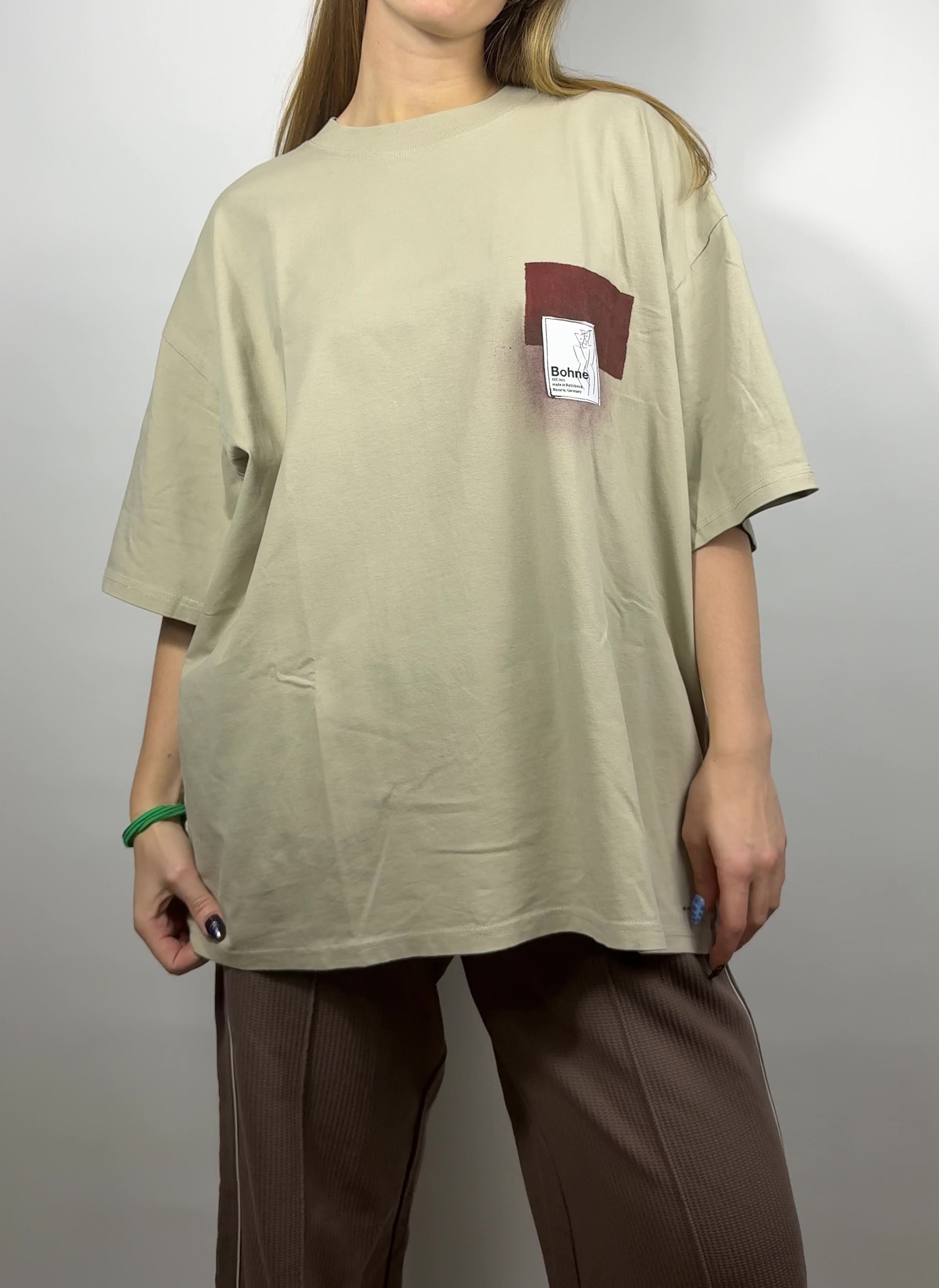 Handbemaltes T-Shirt aus Bio-Baumwolle | XL