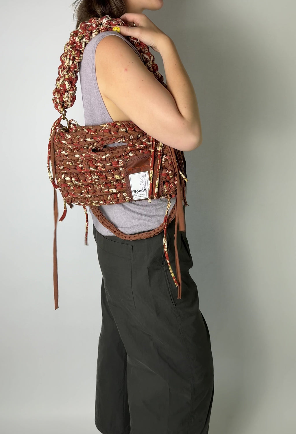 MODUL Sienna | handgehäkelte Tasche aus Recyclinggarn