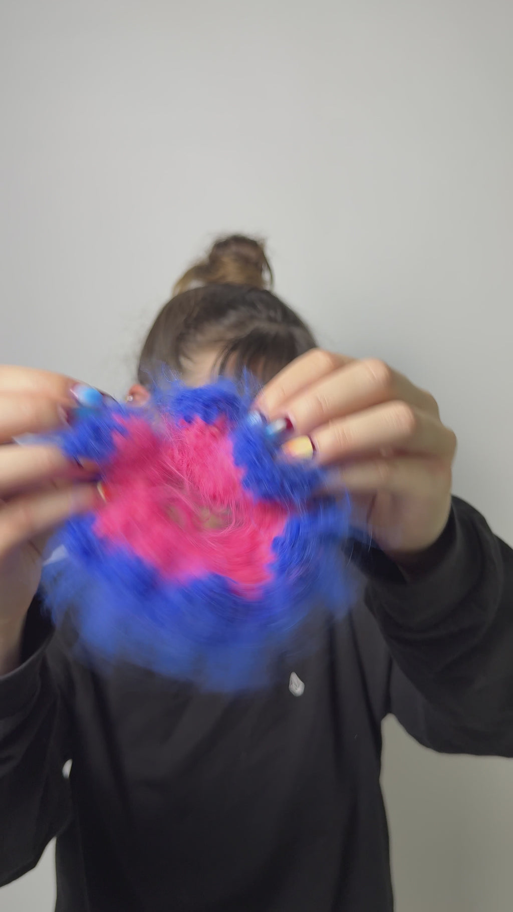 Fuzzy Loop Duo | gehäkeltes Haargummi aus Merino Wollmix