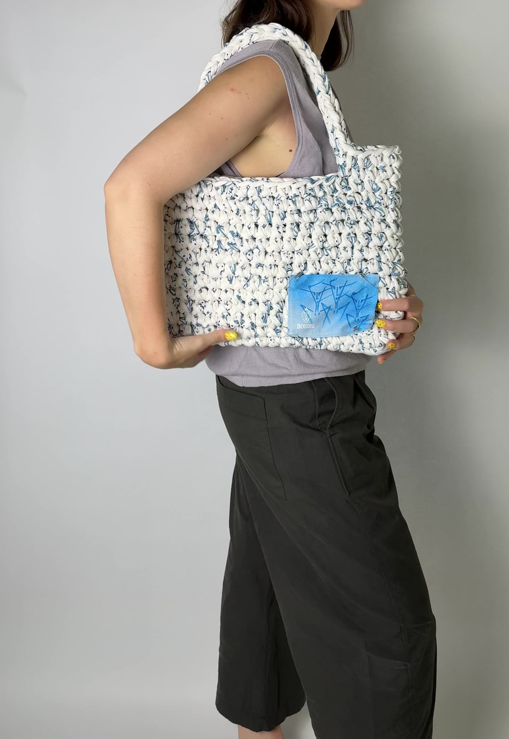 TOTE Santorini | handgehäkelte Tasche aus Recyclinggarn