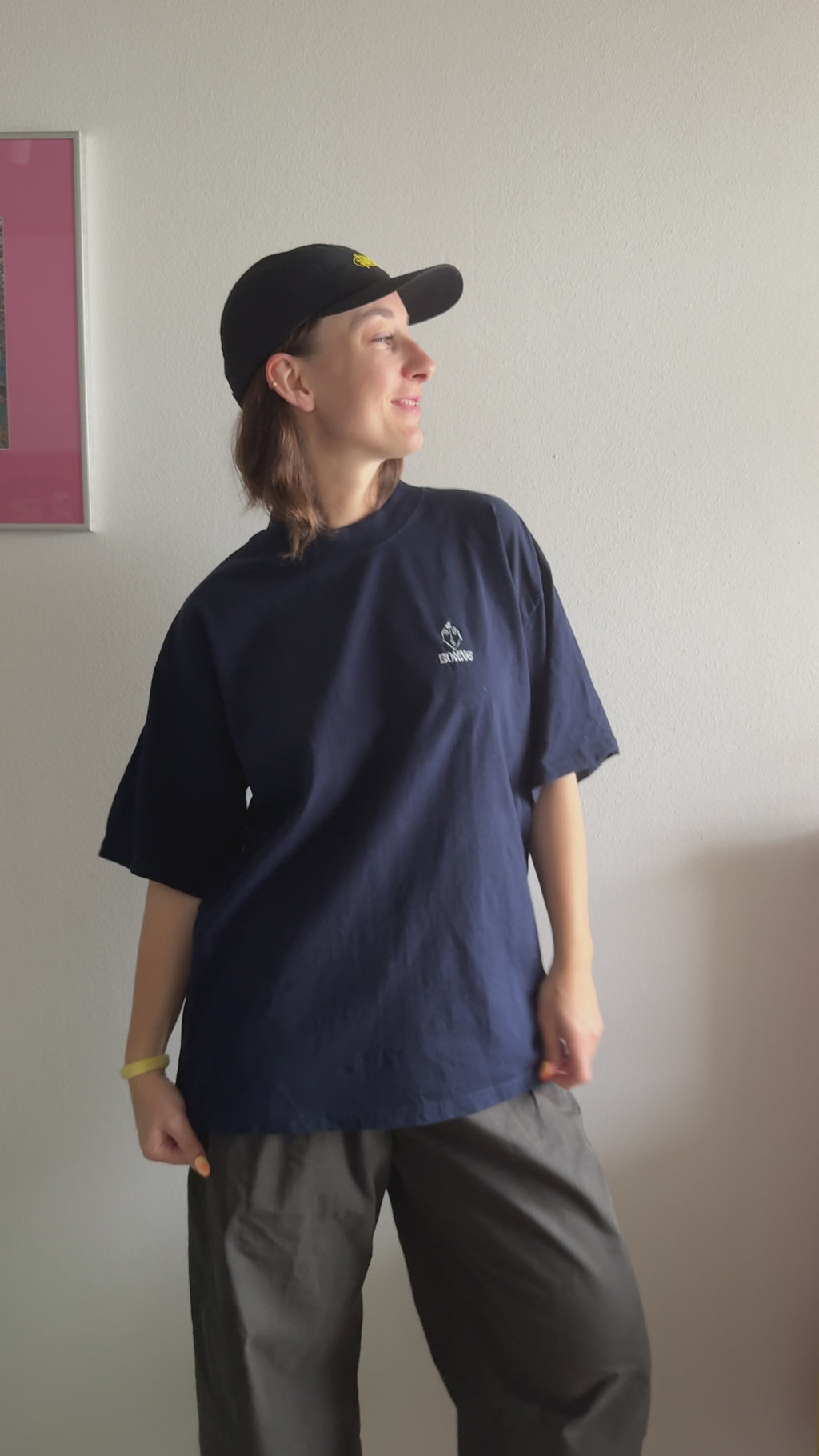 Artwear Oversized T-Shirt | Dunkelblau Nr.2 | M