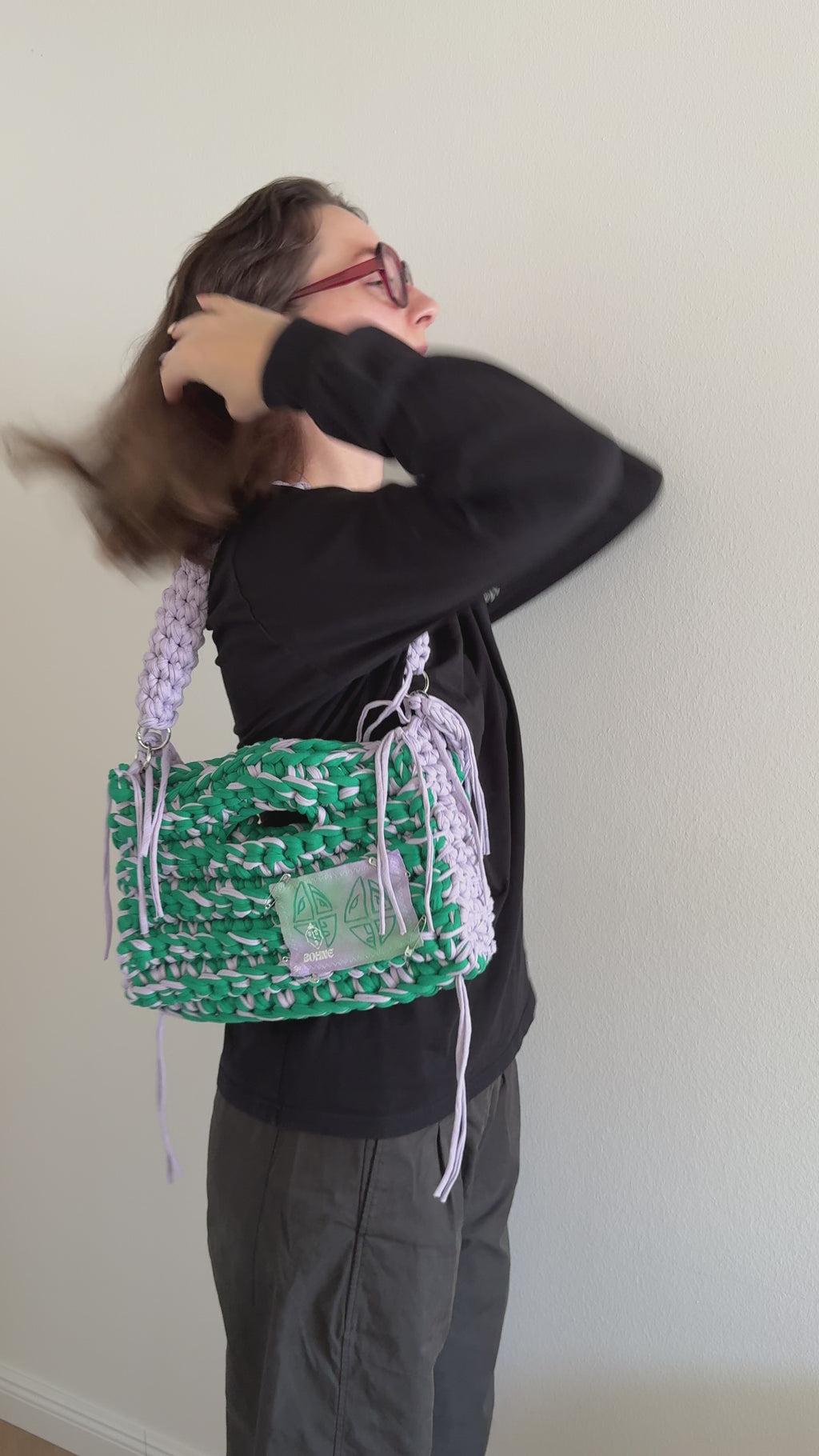 MODUL Ivy | handgehäkelte Tasche aus Recyclinggarn