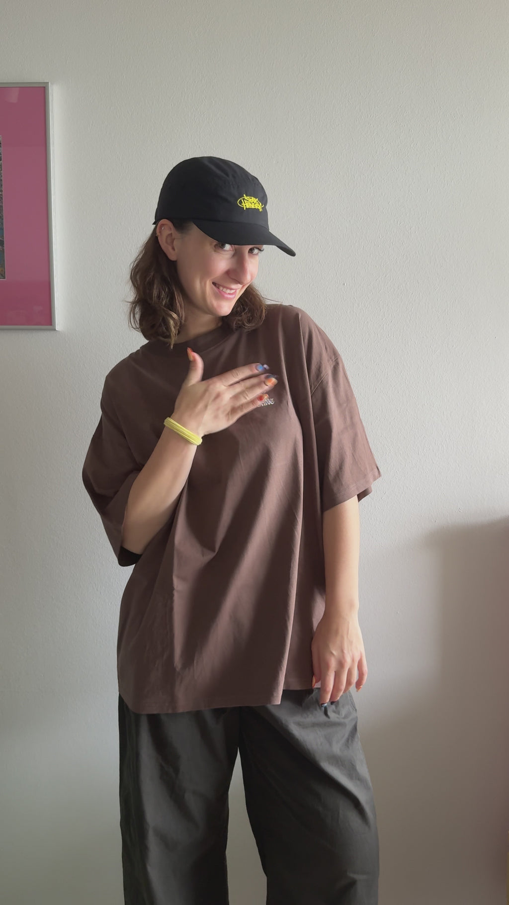 Artwear Oversized T-Shirt | Braun | L